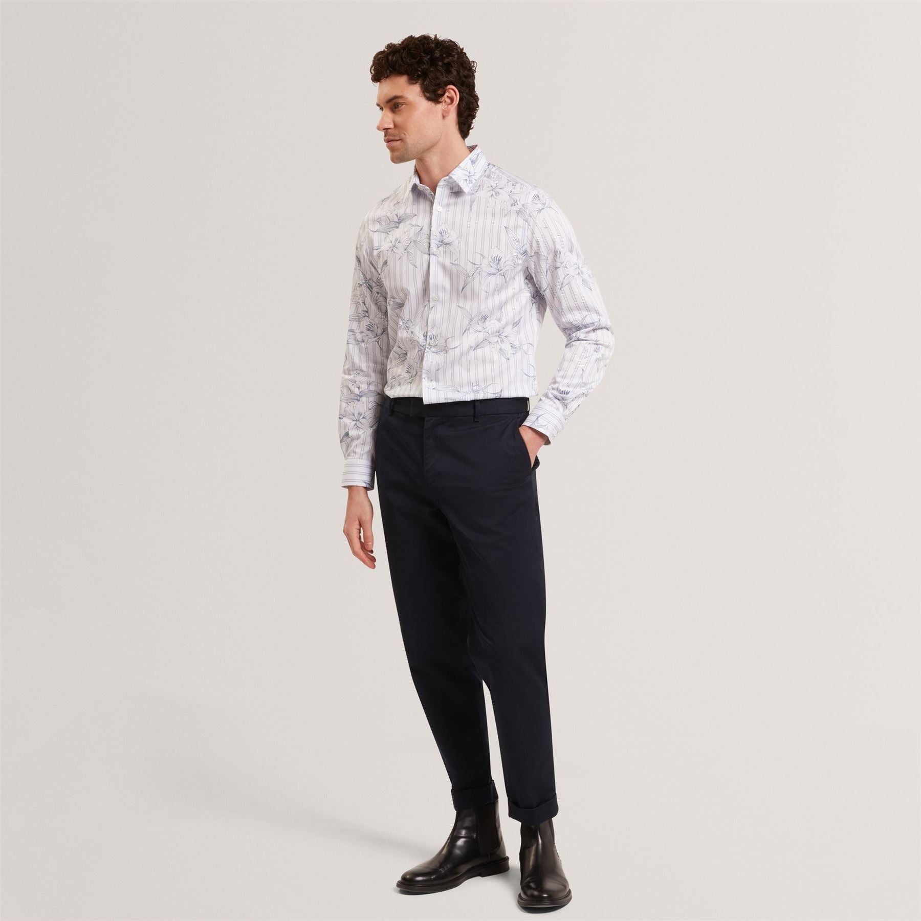 Ted Baker Lsreg Florlshirt Sn62