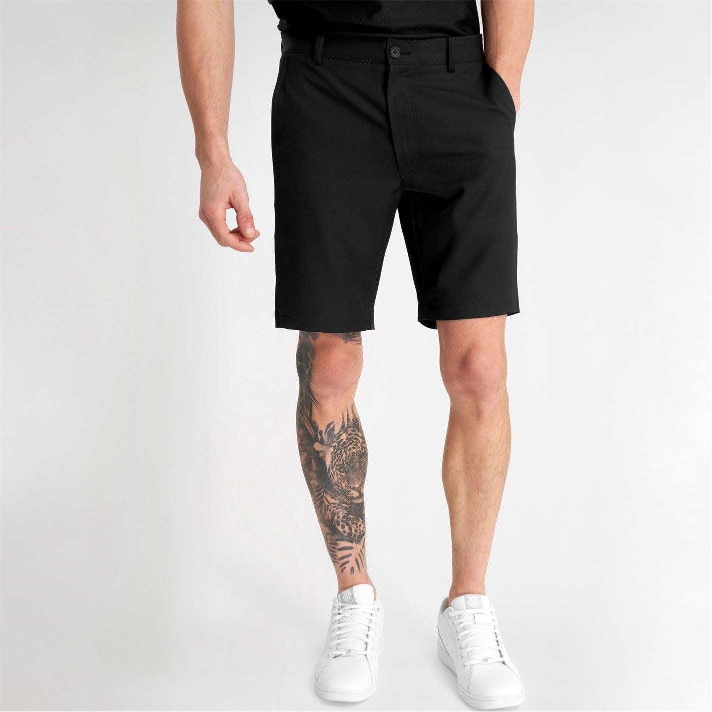 Calvin Klein Golf Logo Print Chino Bermuda Shorts
