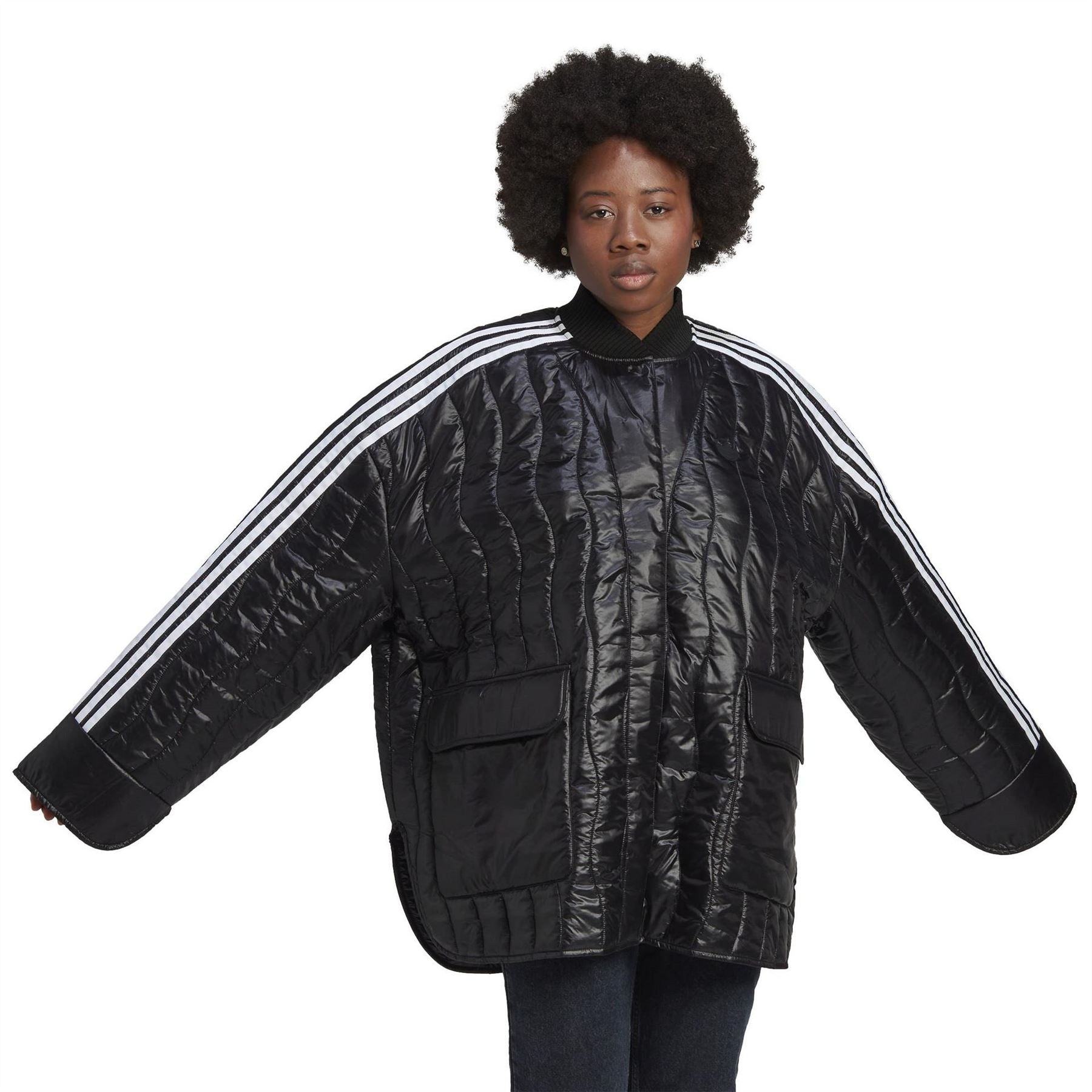 adidas Originals Quilted Bomber Long Jacket