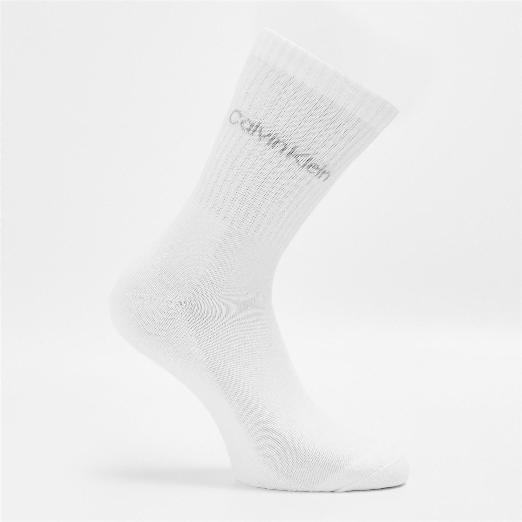 Calvin Klein Womens Logo Crew Socks 3 Pack