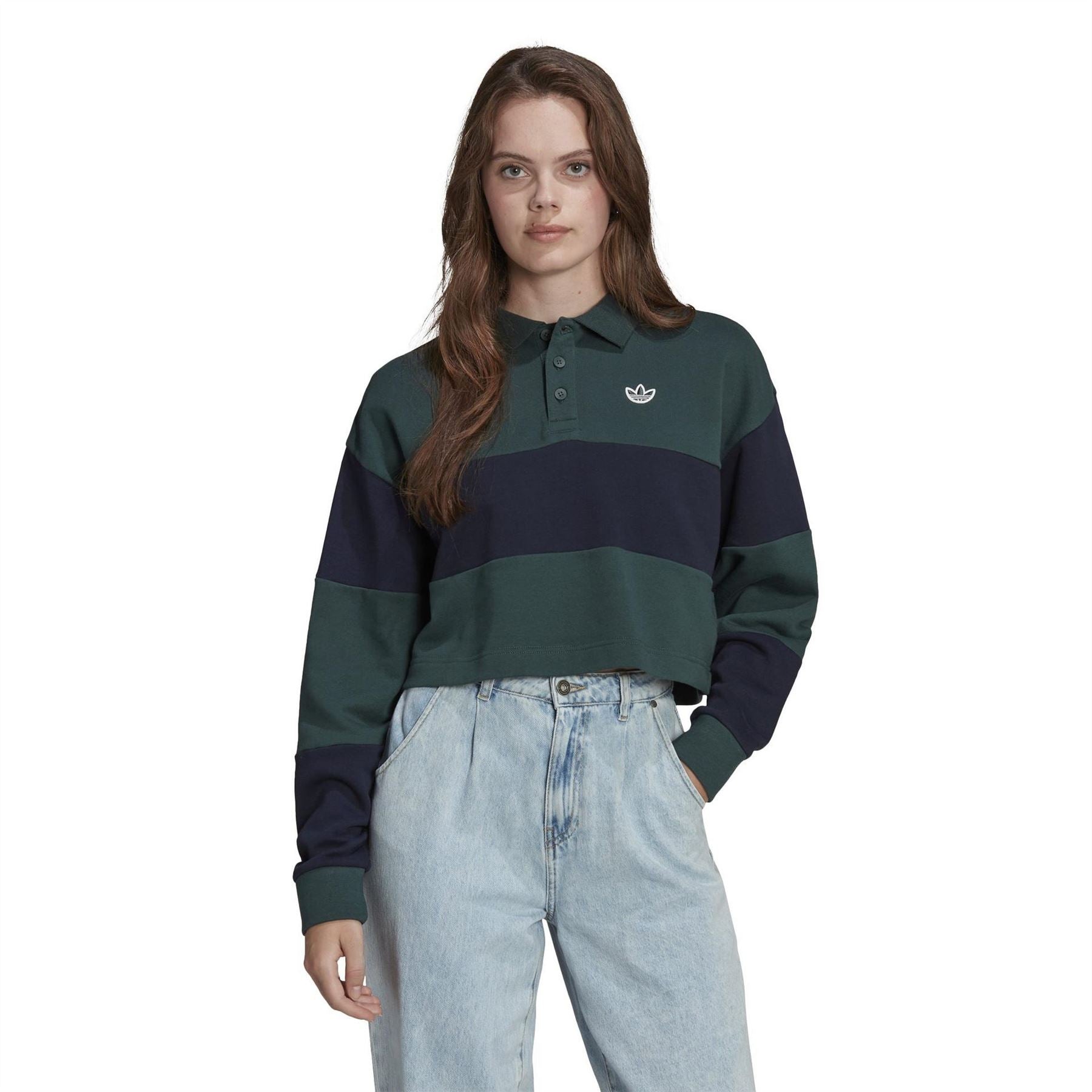 adidas Originals Womens Crop Crew Sweatshirt