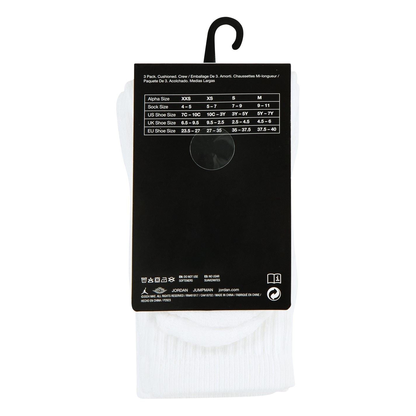 Air Jordan 3 Pack Crew Socks Juniors