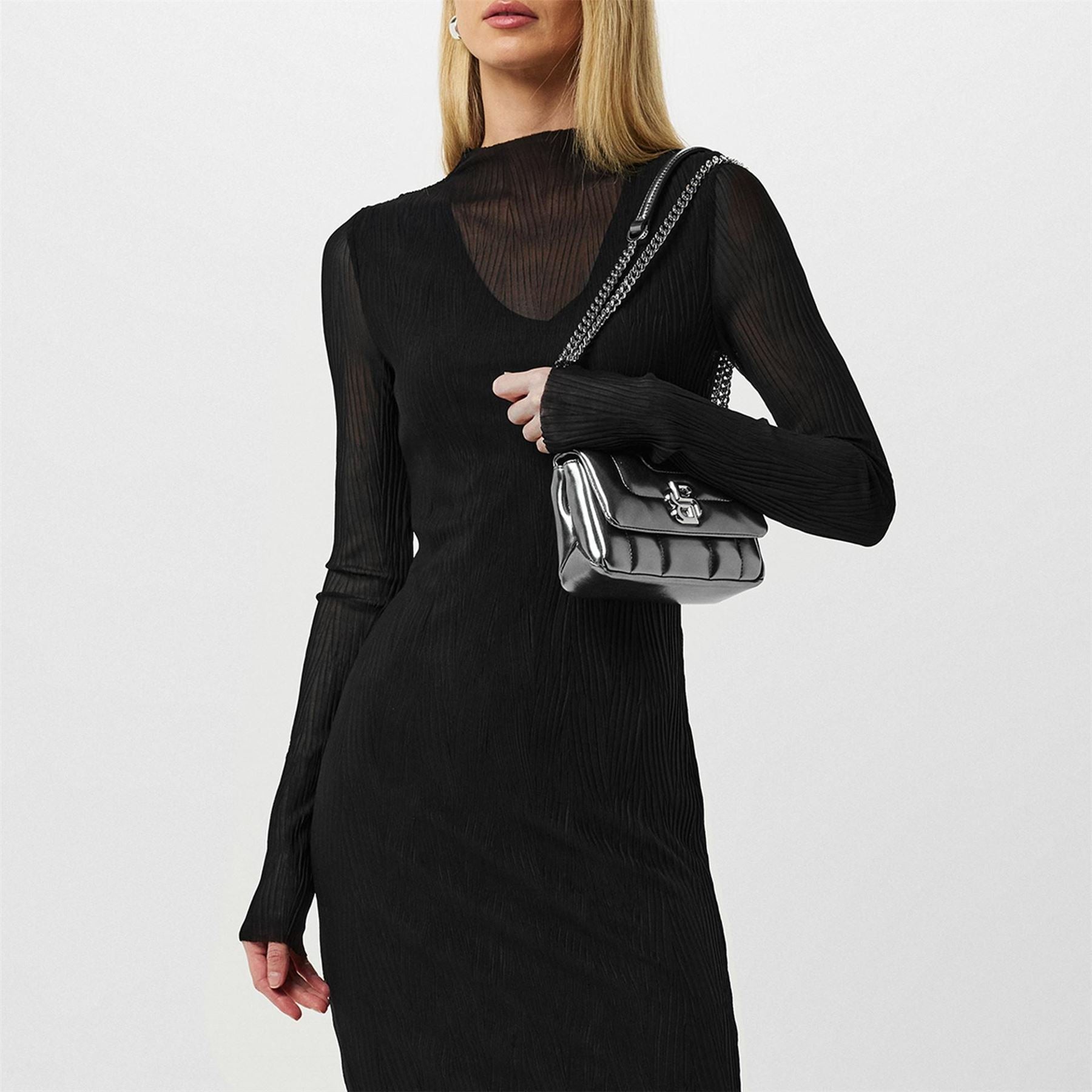 Boss Eviba Mesh Dress, Luxurious Fabric