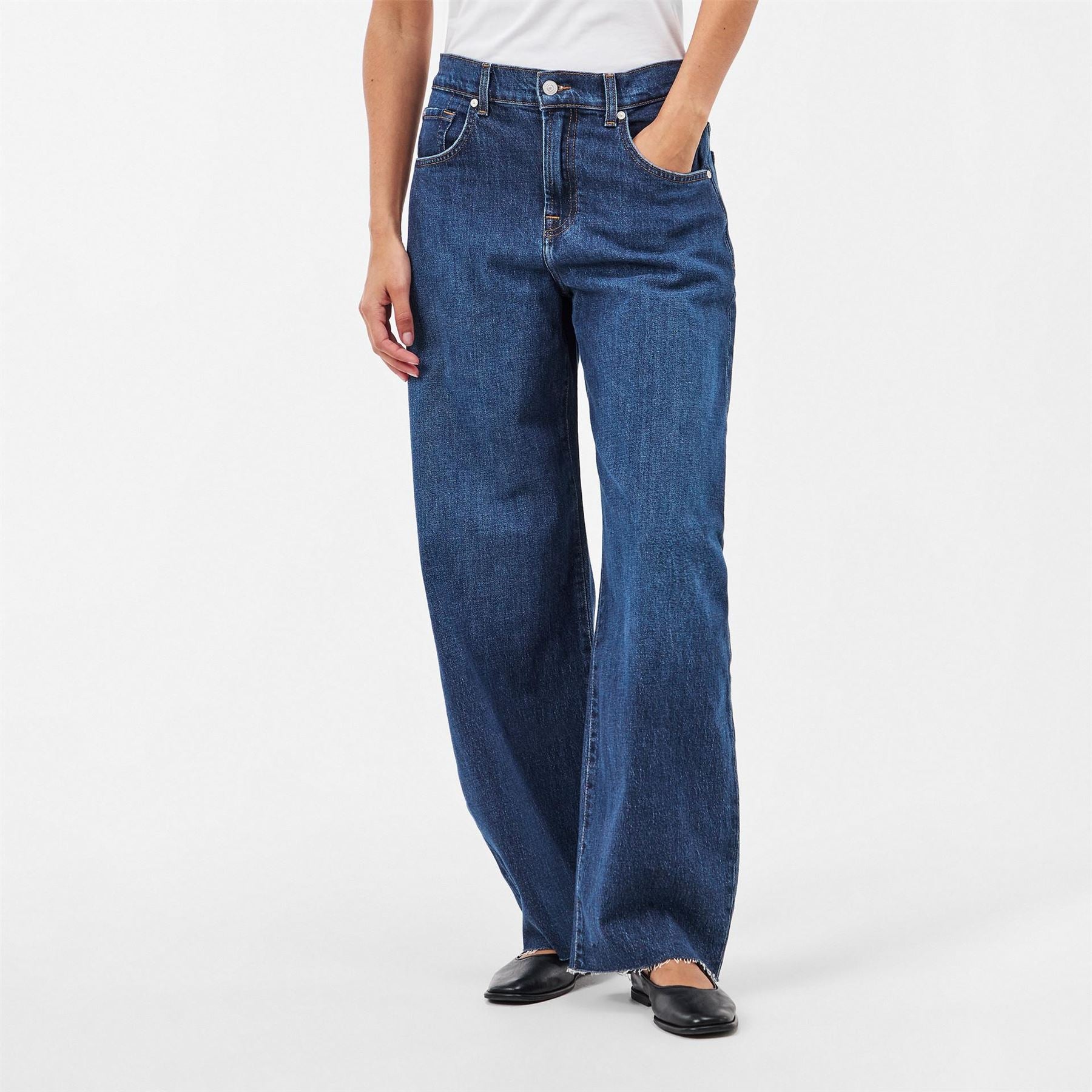 7 For All Mankind Bonnie Wide Leg Wide Fit Jeans