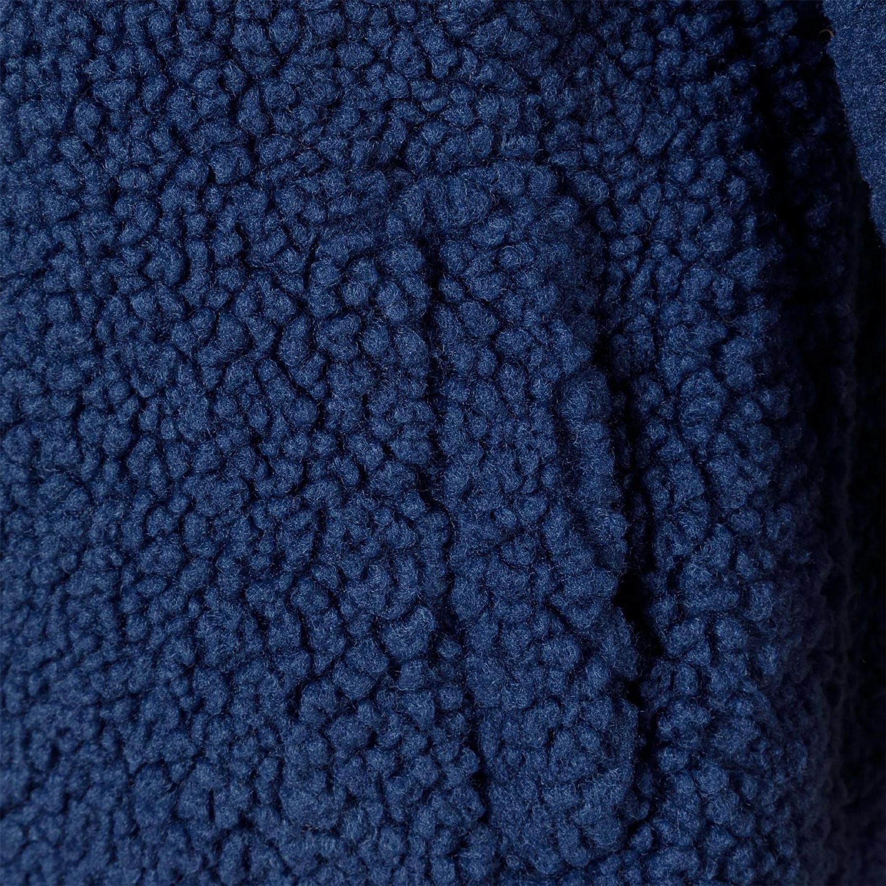 Minoti Girls Sherpa Boucle Jacket With Satin Lining Blue