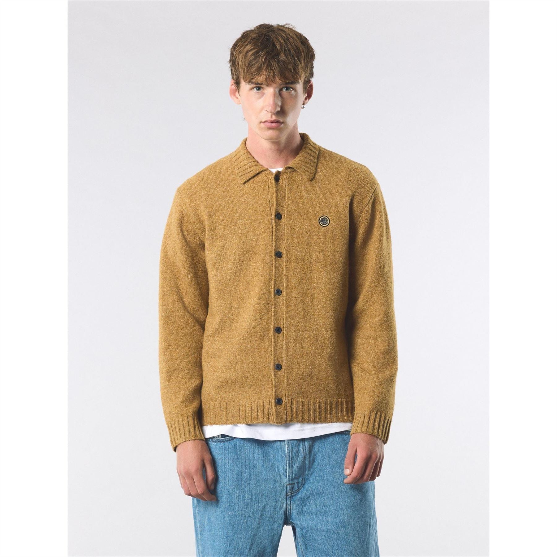 Pretty Green Whittaker Collared Neck Long Sleeve Sweater