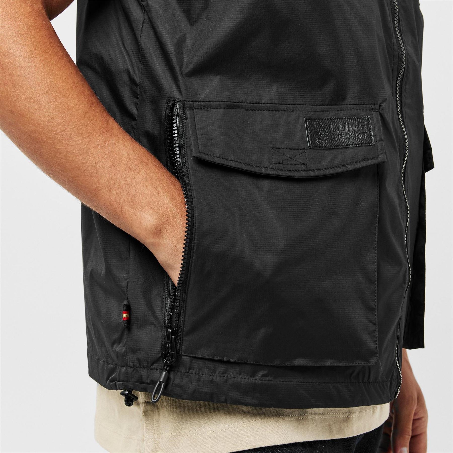 Luke Tech Solid Patterned Gilet
