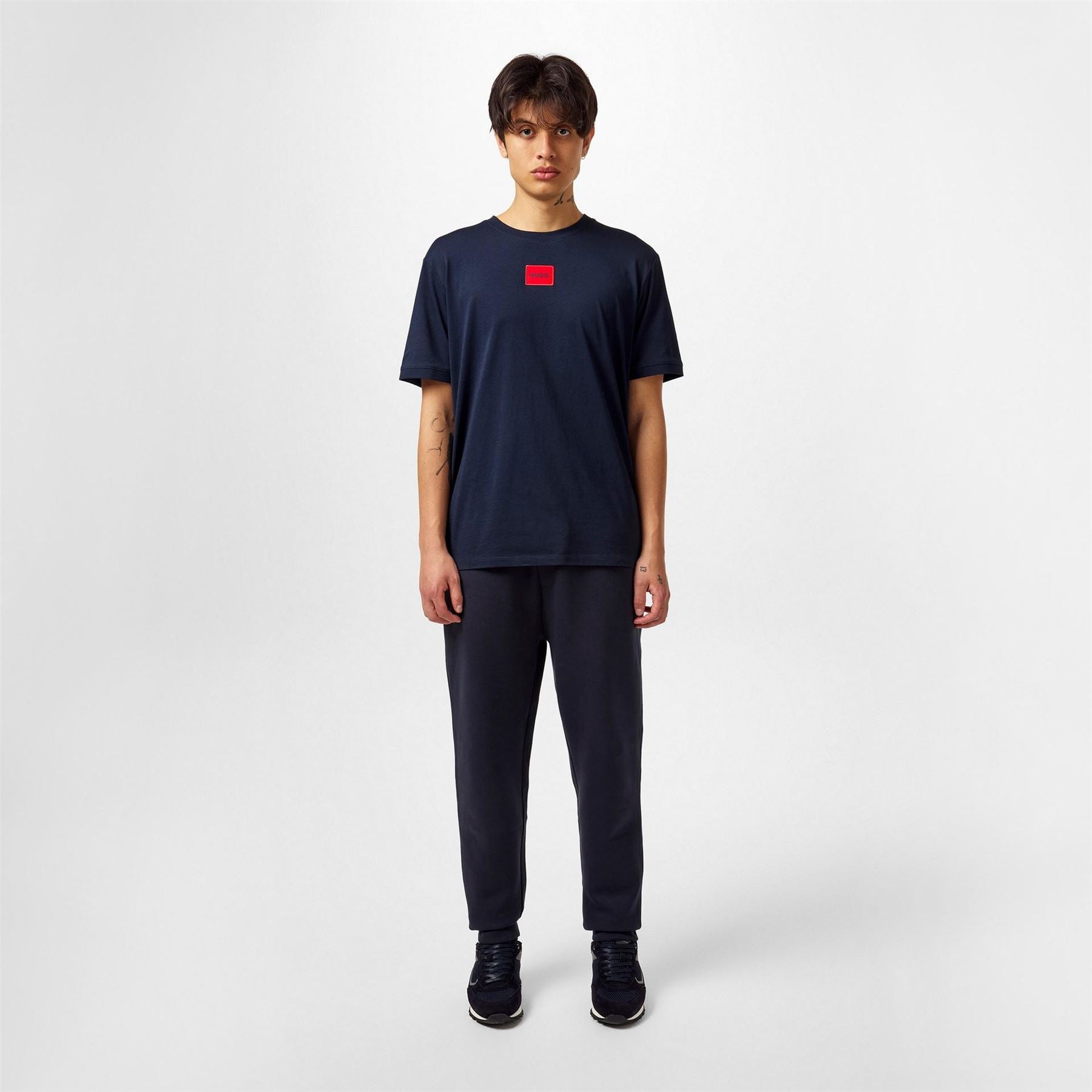 Hugo HUGO Diragolino Contemporary T Shirt with Logo Detail