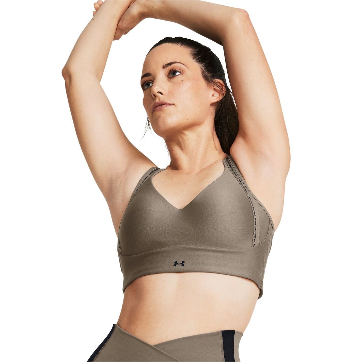 Under Armour Infin V-Neck Cropped Compression Bra