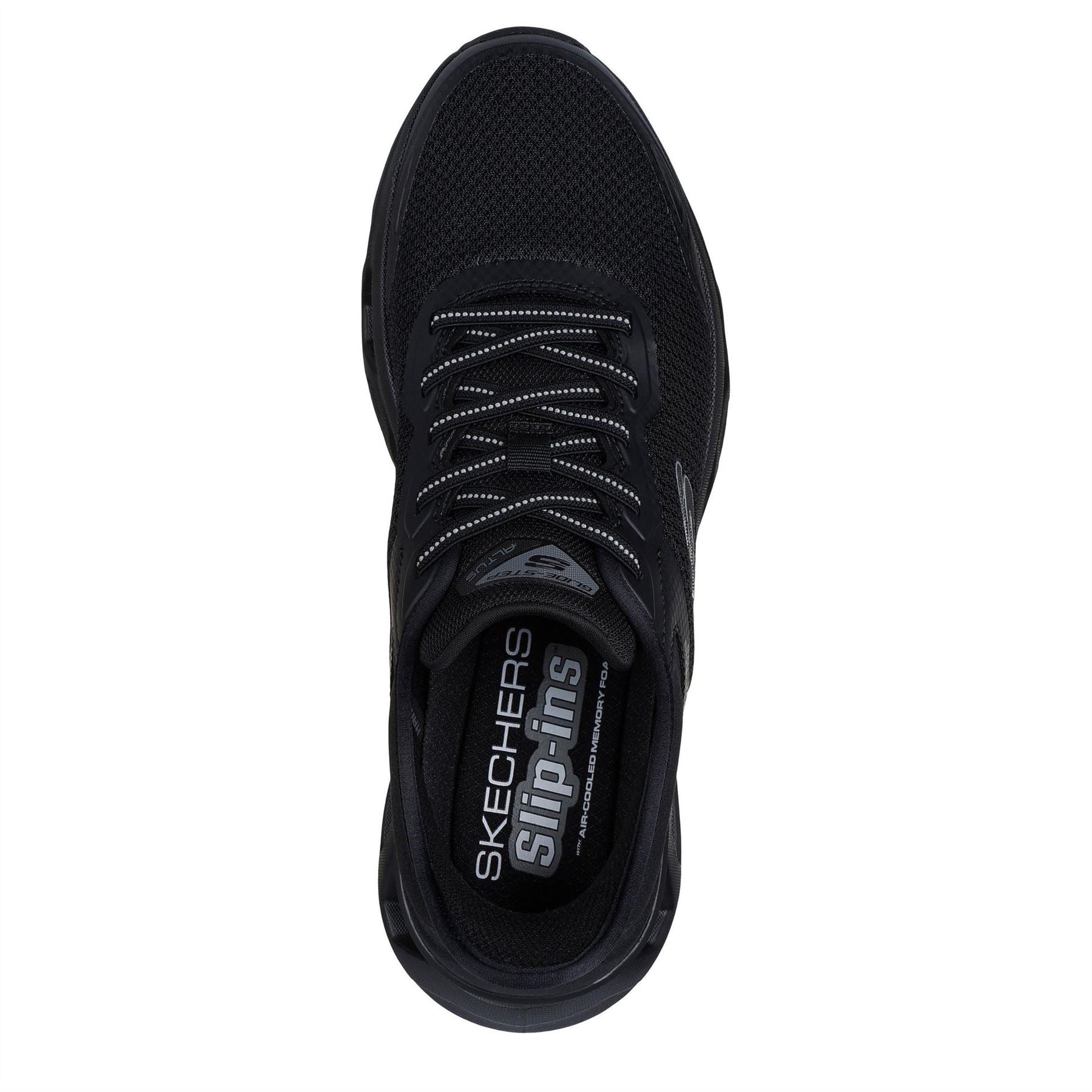 Skechers Mens Ins Mesh Lace Up Sneaker W Ai Slip On Trainers