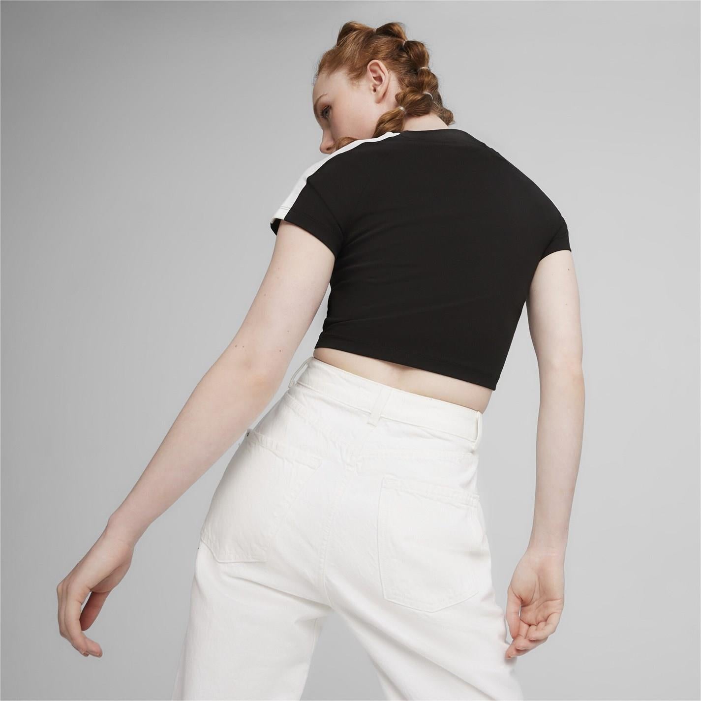 Puma Cropped Crew Neck Regular Fit T-Shirt