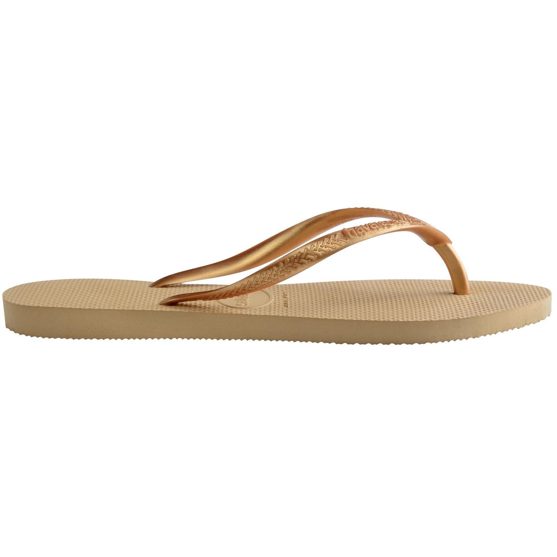Havaianas Slim Dark Brown Metal Flip Flops