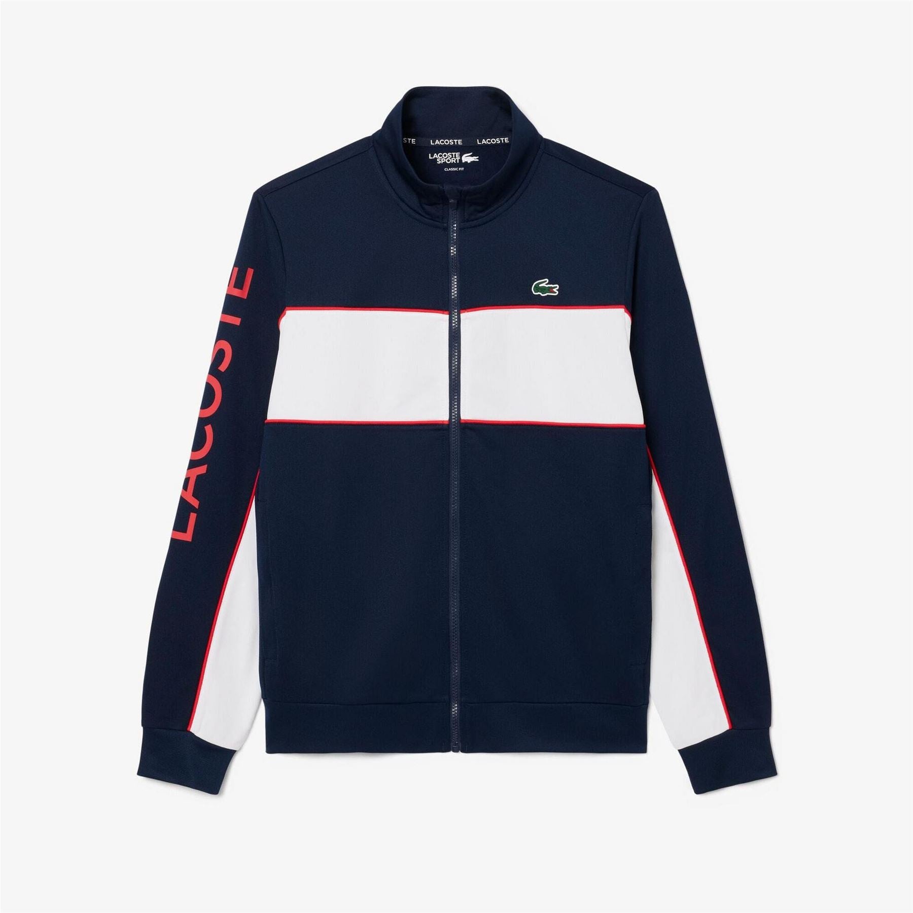 Lacoste Branding Zipped Tennis Sweatshirt