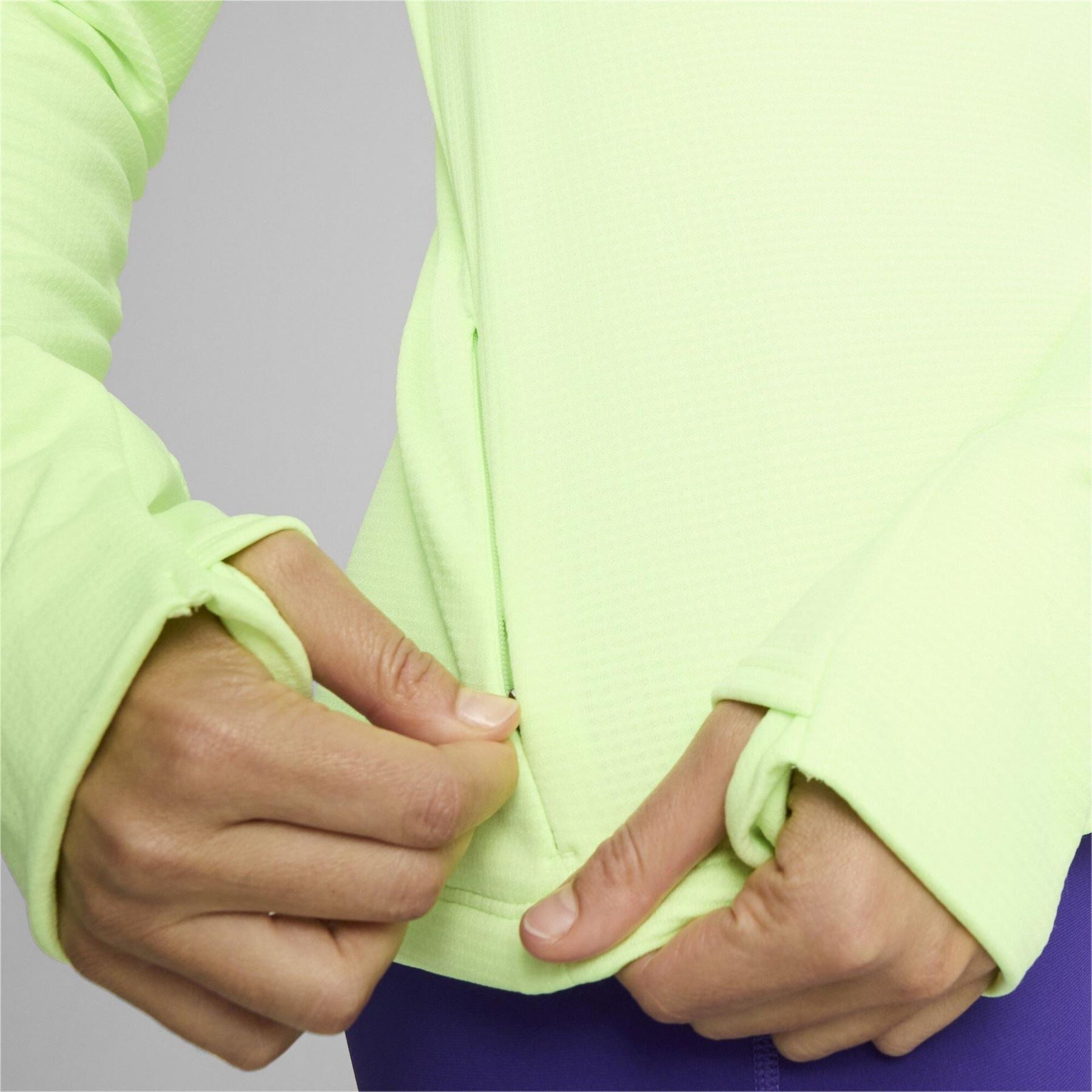 Puma Grid Half Zip Long Sleeve Performance Running Top