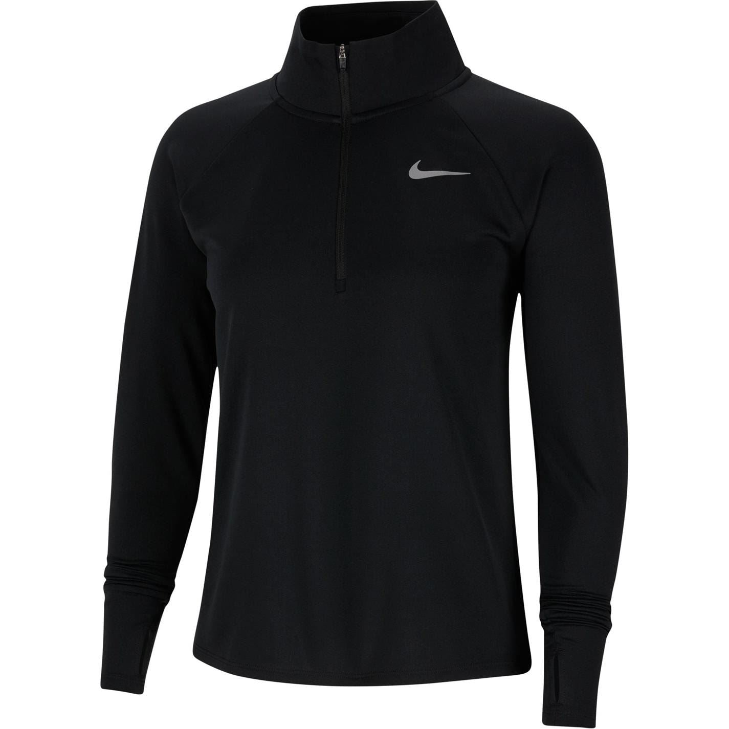 Nike Womens Pacer Long Sleeve 1 2 Zip Running Top