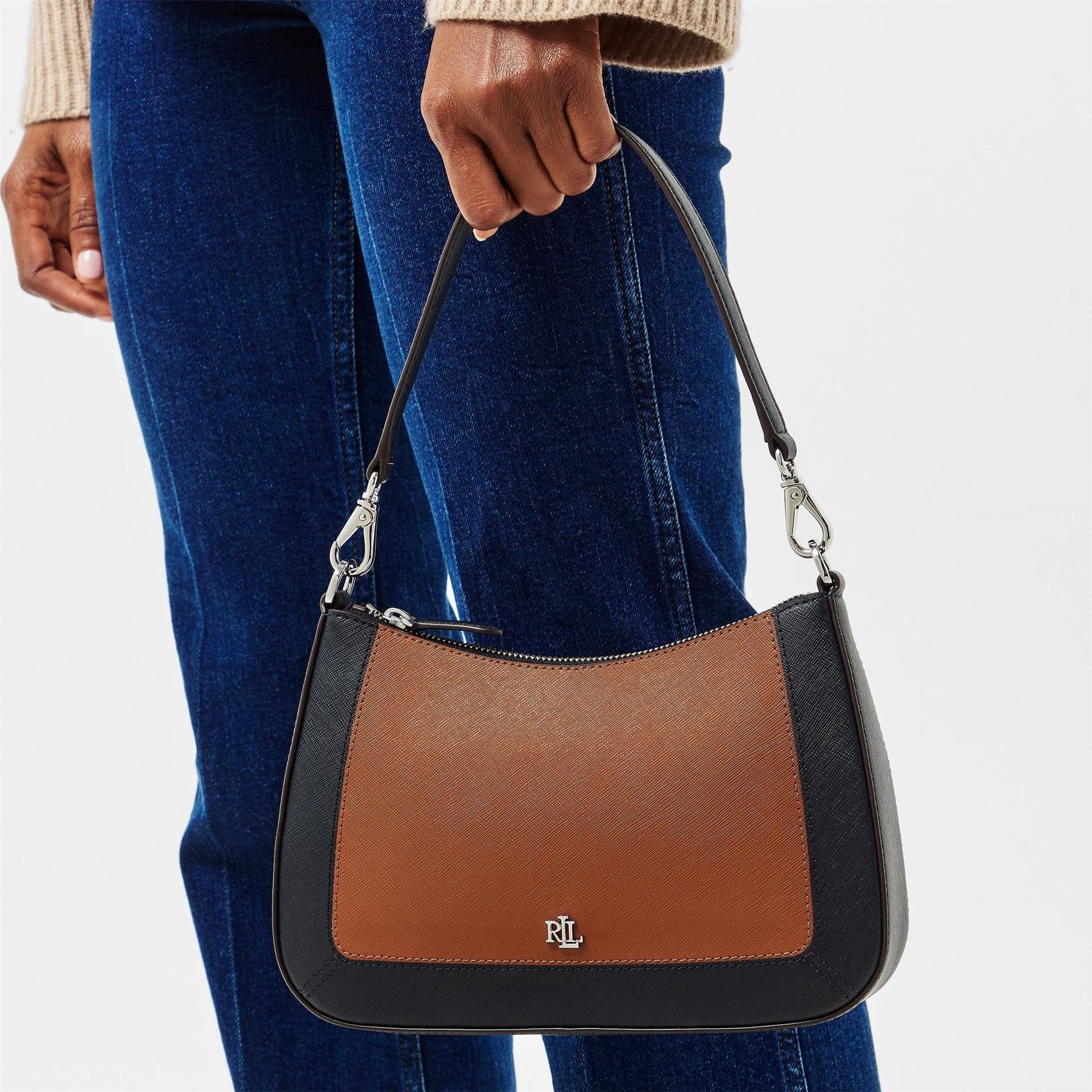 Lauren by Ralph Lauren Danni Leather Shoulder Bag