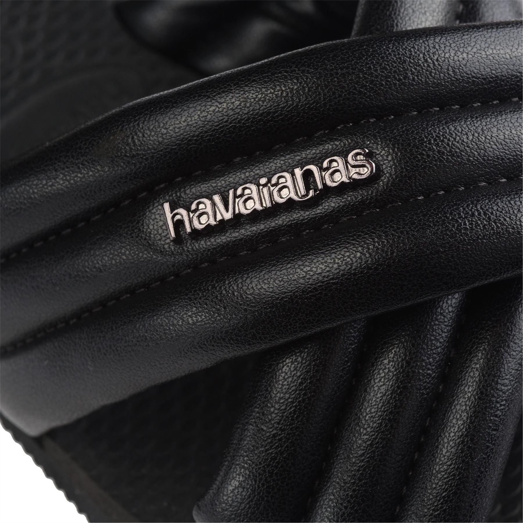 Havaianas Solid Patterned Open Toe Slide Sandals
