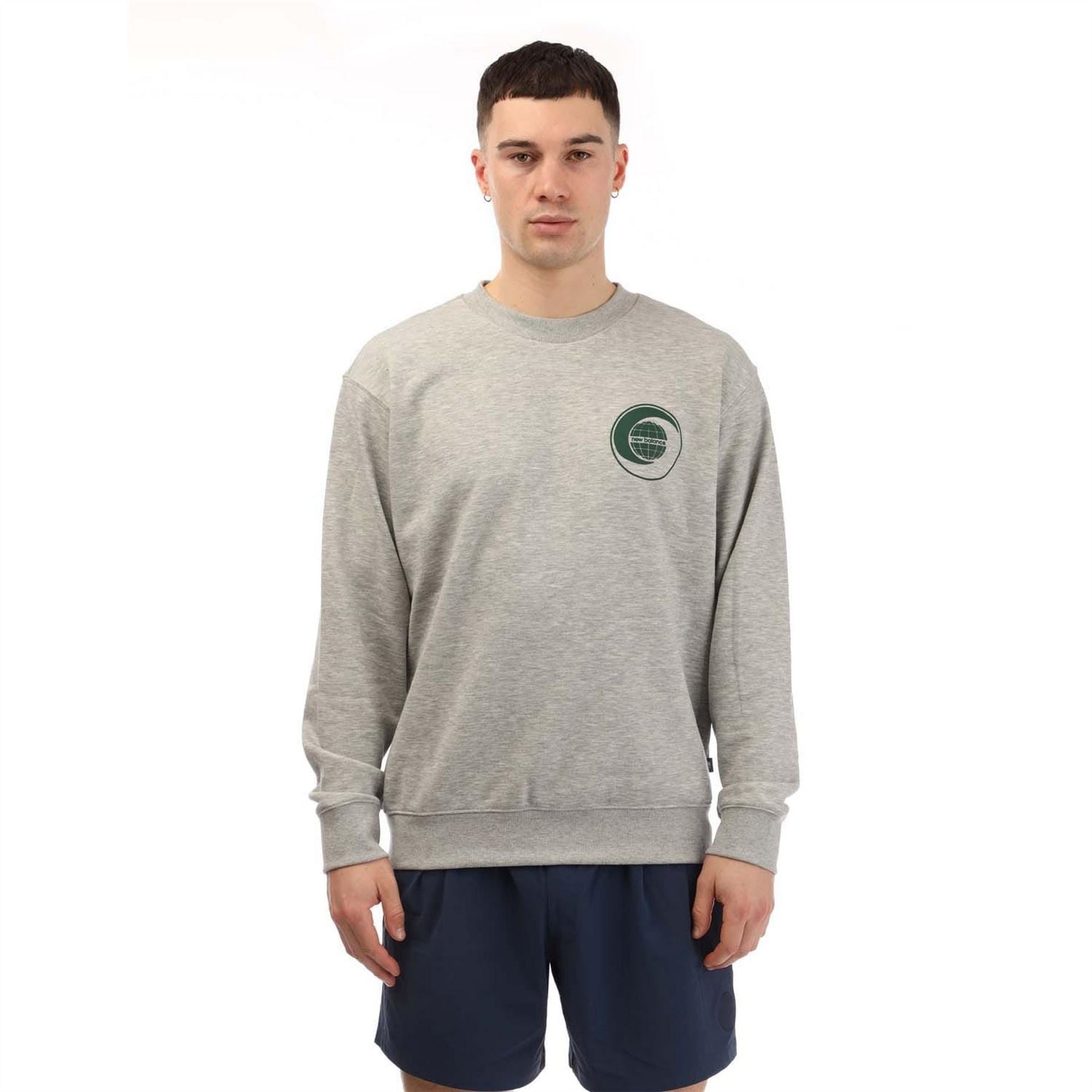 New Balance Terry Relaxed Globe Long Sleeve T-Shirt