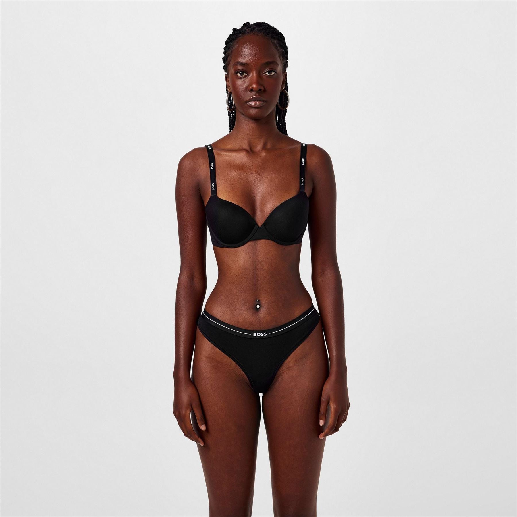 Boss Logo Embellish Thong