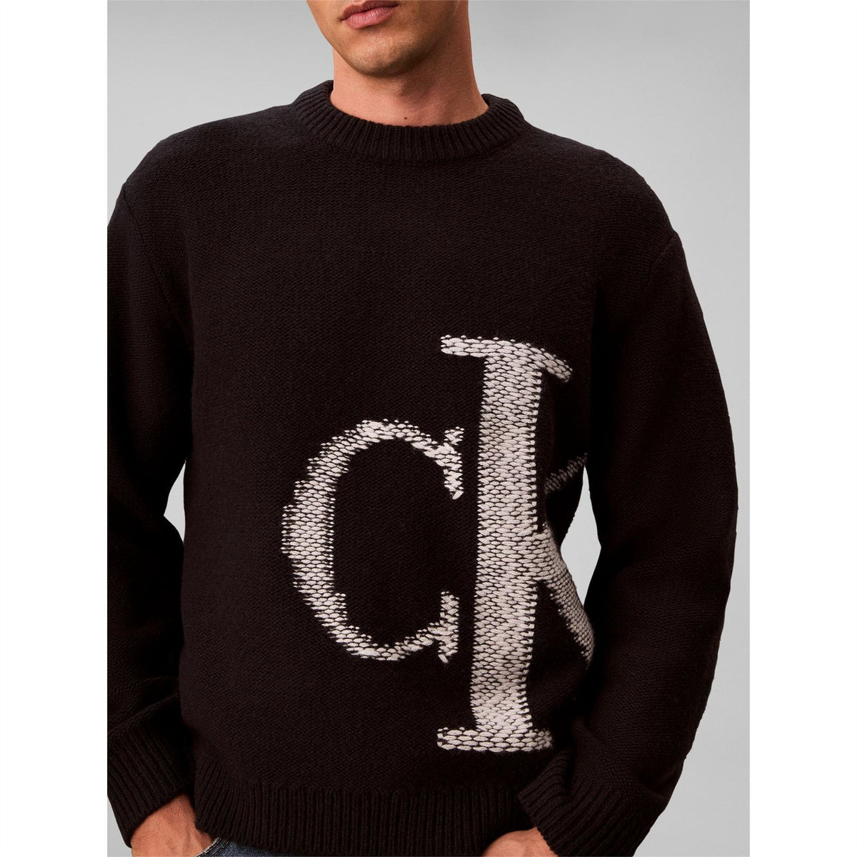 Calvin Klein Jeans Mono Cotton Crew Neck Jumper