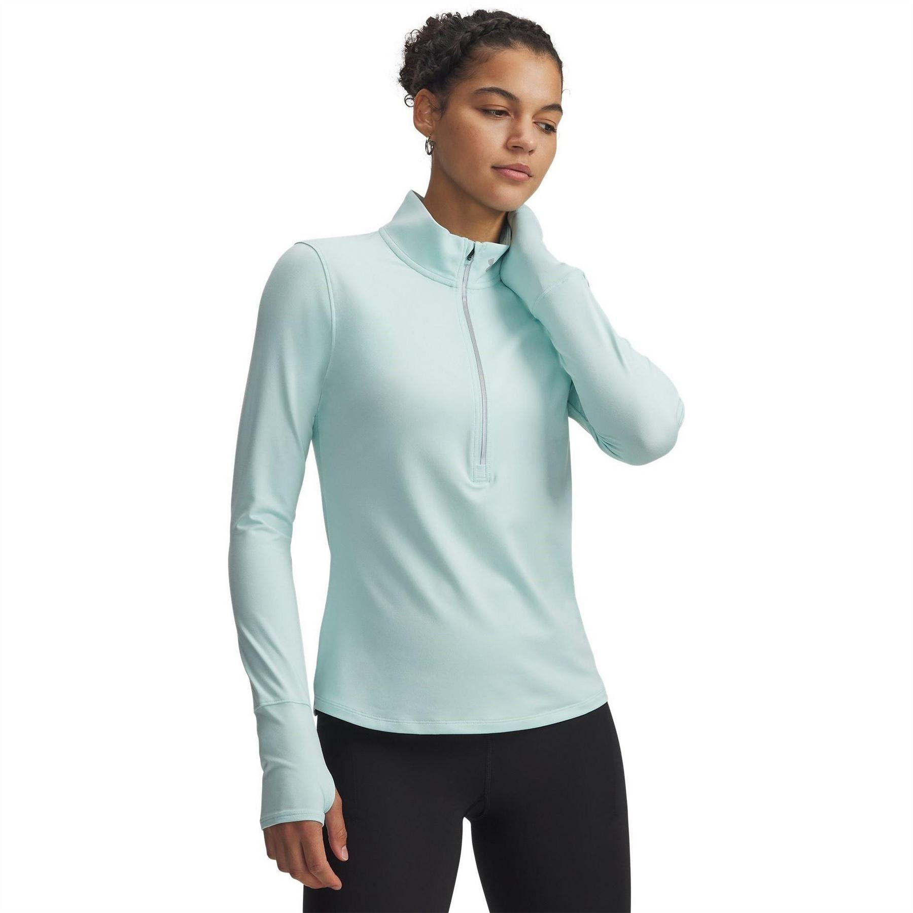 Under Armour Qualifier Run Half Zip Long Sleeve Slim Fit Performance Running Jacket