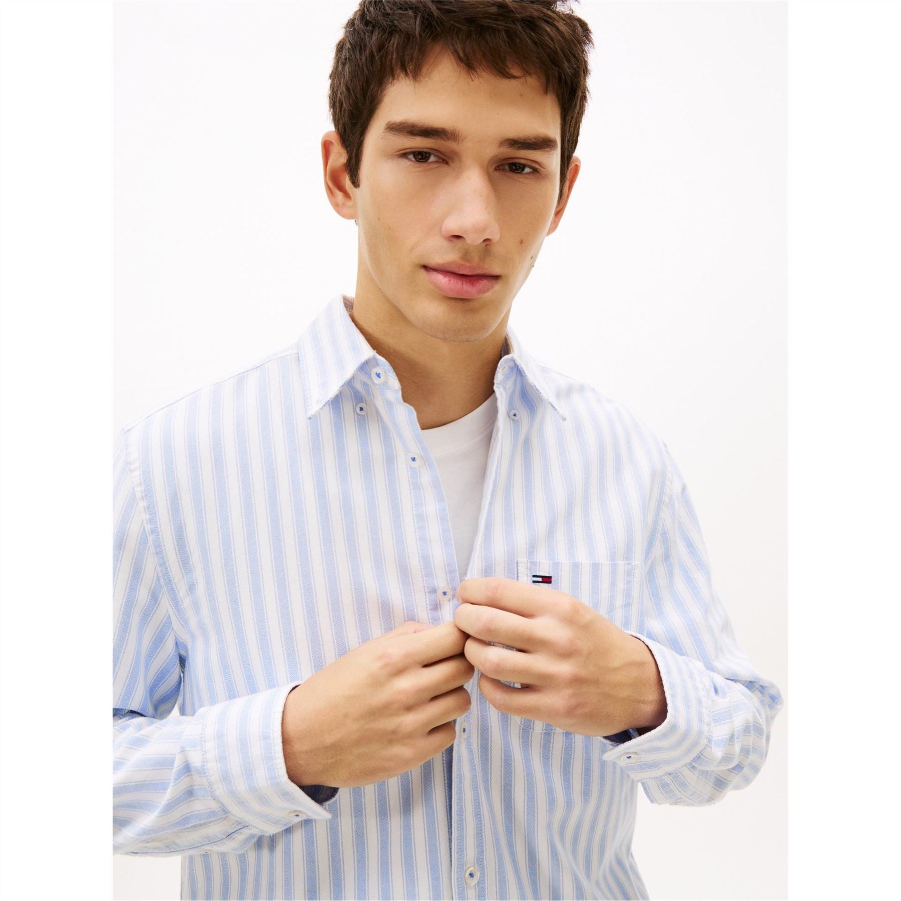 Tommy Jeans Long Sleeve Patterned Shirt