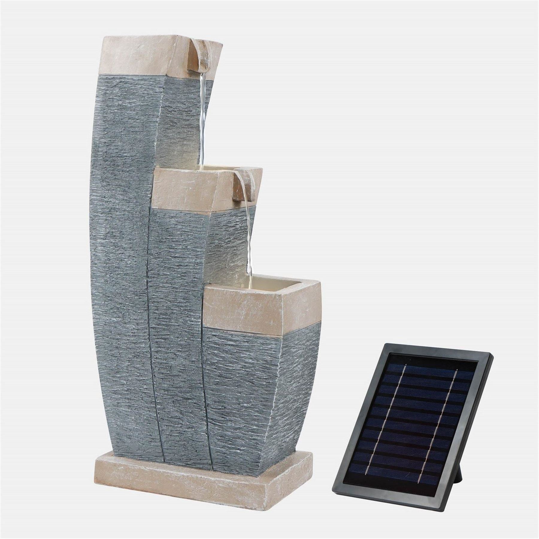 Streetwize Water Feature With Battery Backup   Three Tier Fountain