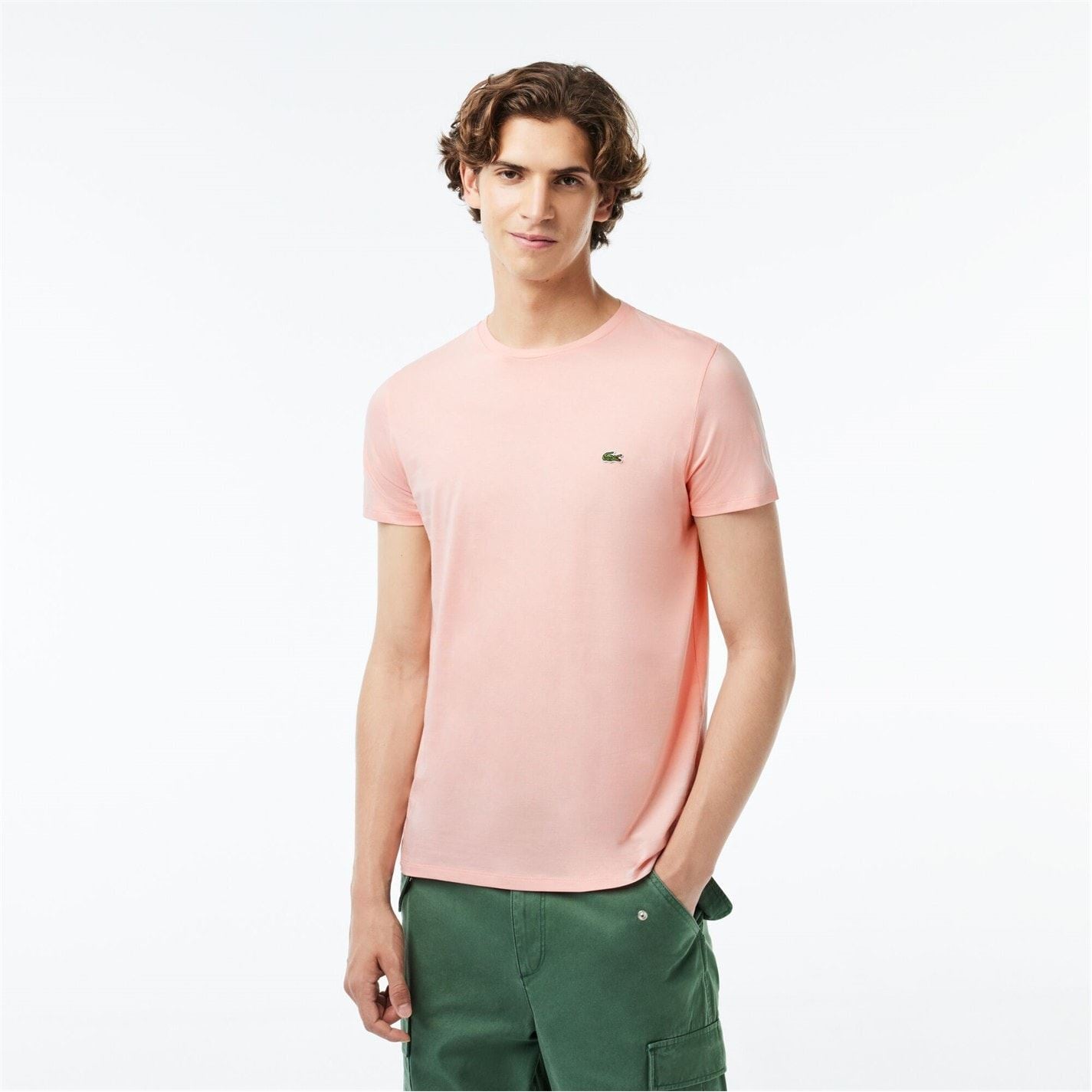 Lacoste Crocodile Logo Crew Neck Short Sleeve Jersey T-Shirt