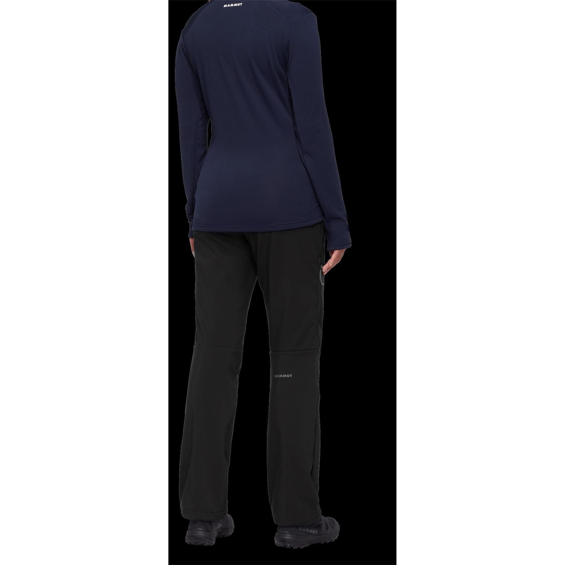 Mammut Solid Patterned Straight Trousers with Zipped Pockets
