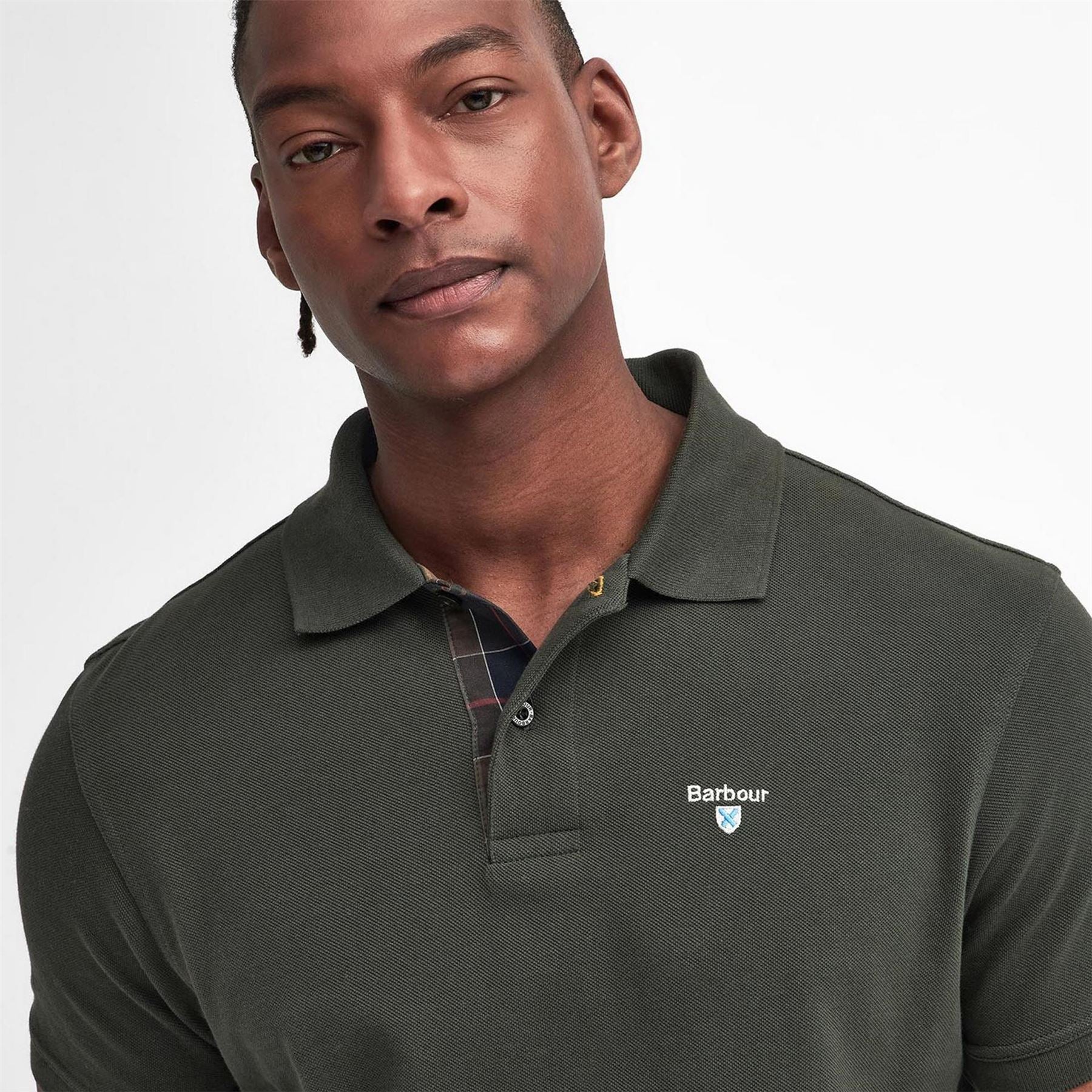 Barbour Tartan Pique Polo Shirt
