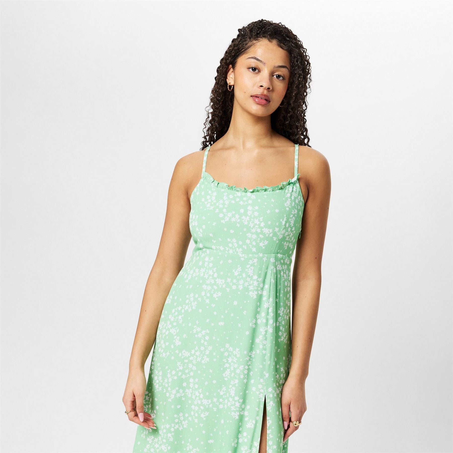 Jack Wills Square Neck Midi A-Line Dress