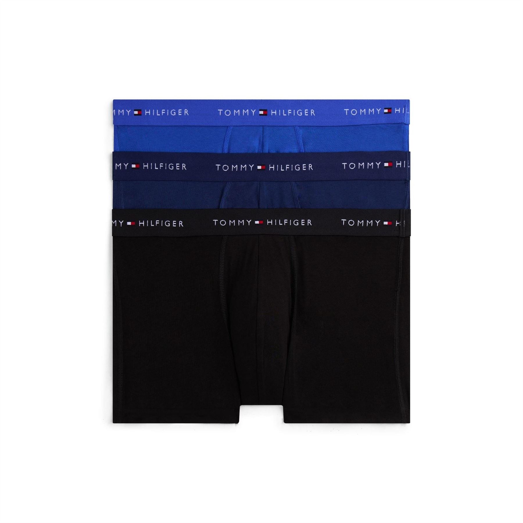 Tommy Hilfiger 3 Pack Signature Waistband Trunks