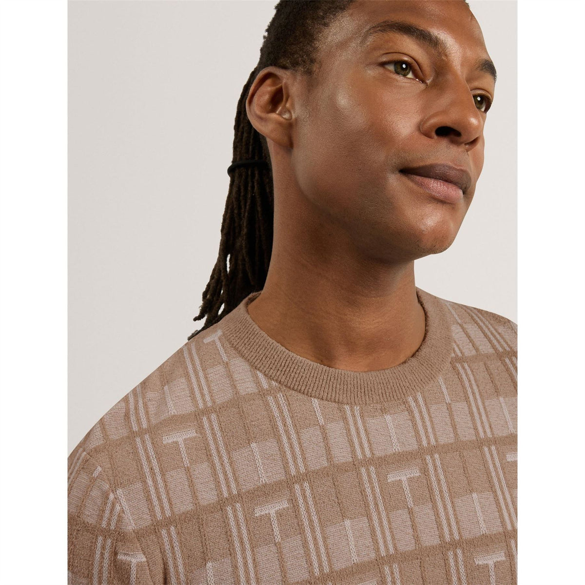 Ted Baker Jacquard Short Sleeve Knitted T-Shirt
