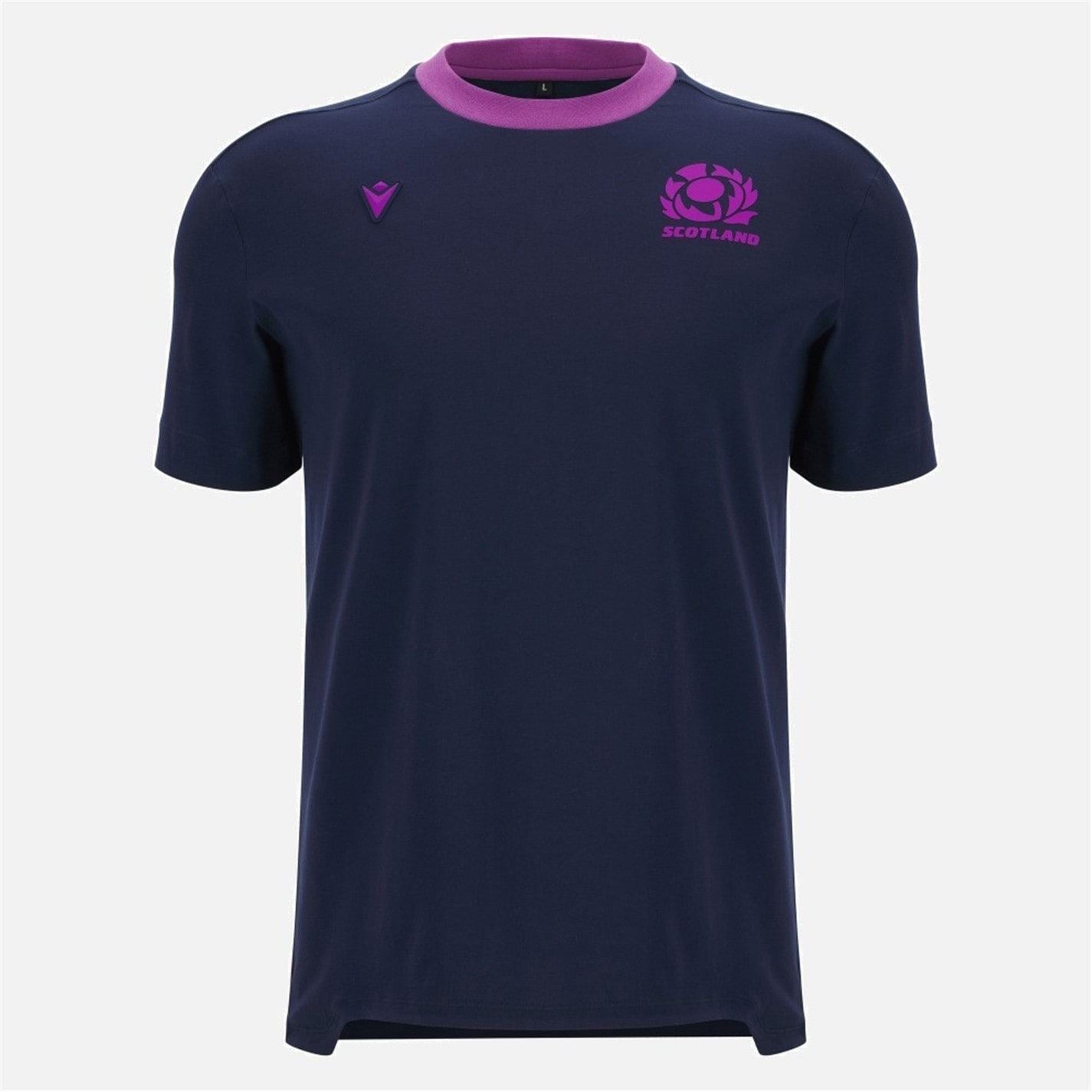 Macron Mens Scotland Rugby T-Shirt 2025