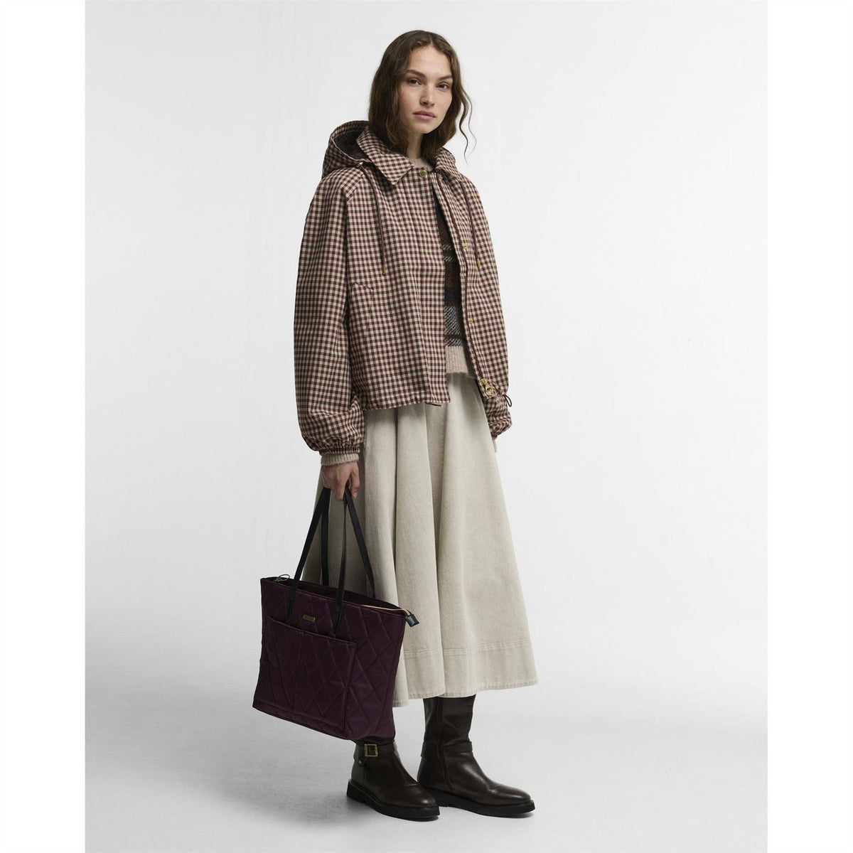 Barbour Audrey Showerproof Hooded Long Sleeve Rain Anorak