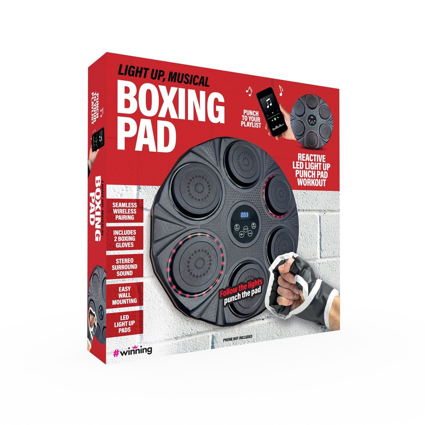 Red5 Light Up Musical Boxing Pad