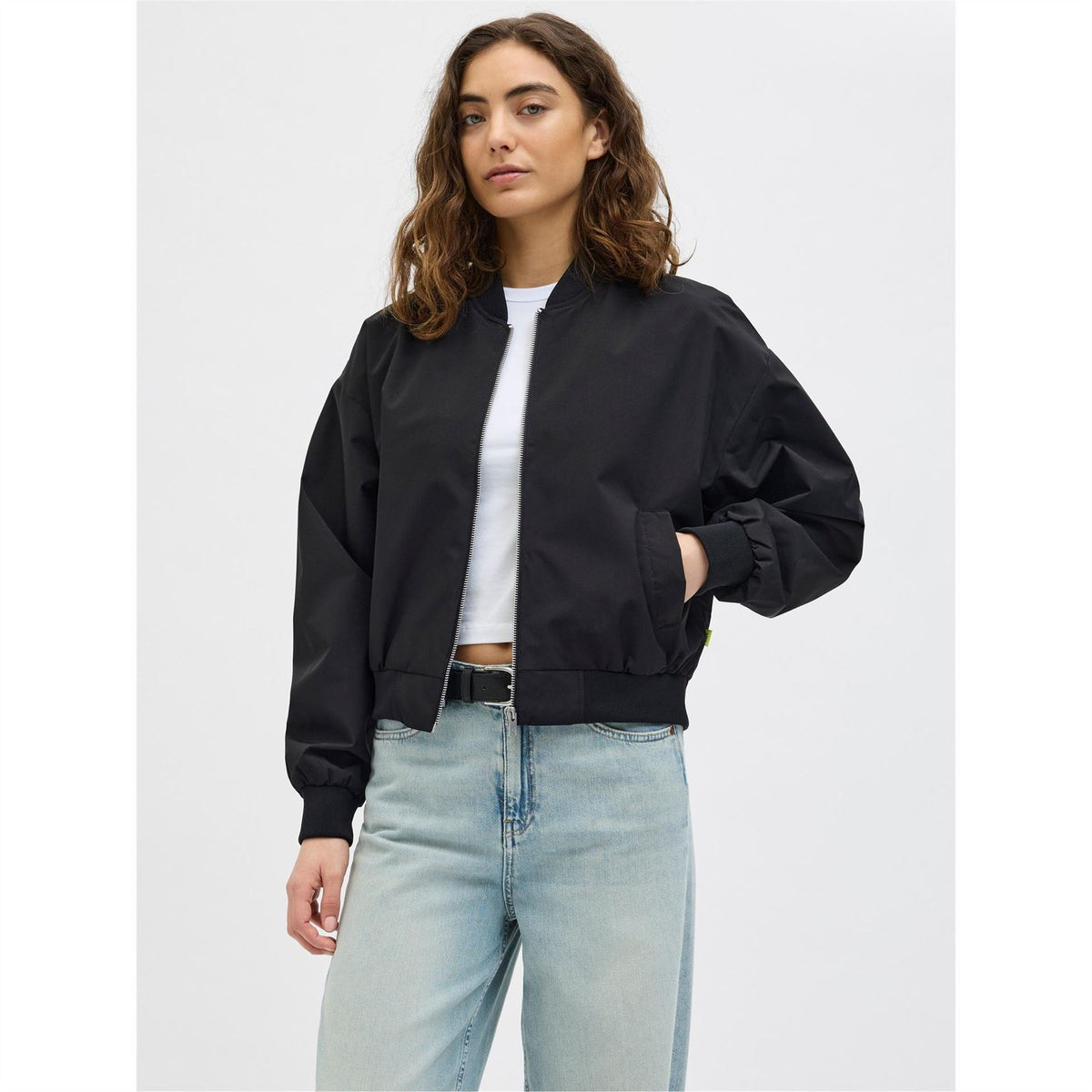 JJXX Ella Relaxed Fit Ribbed Cuff Bomber Jacket