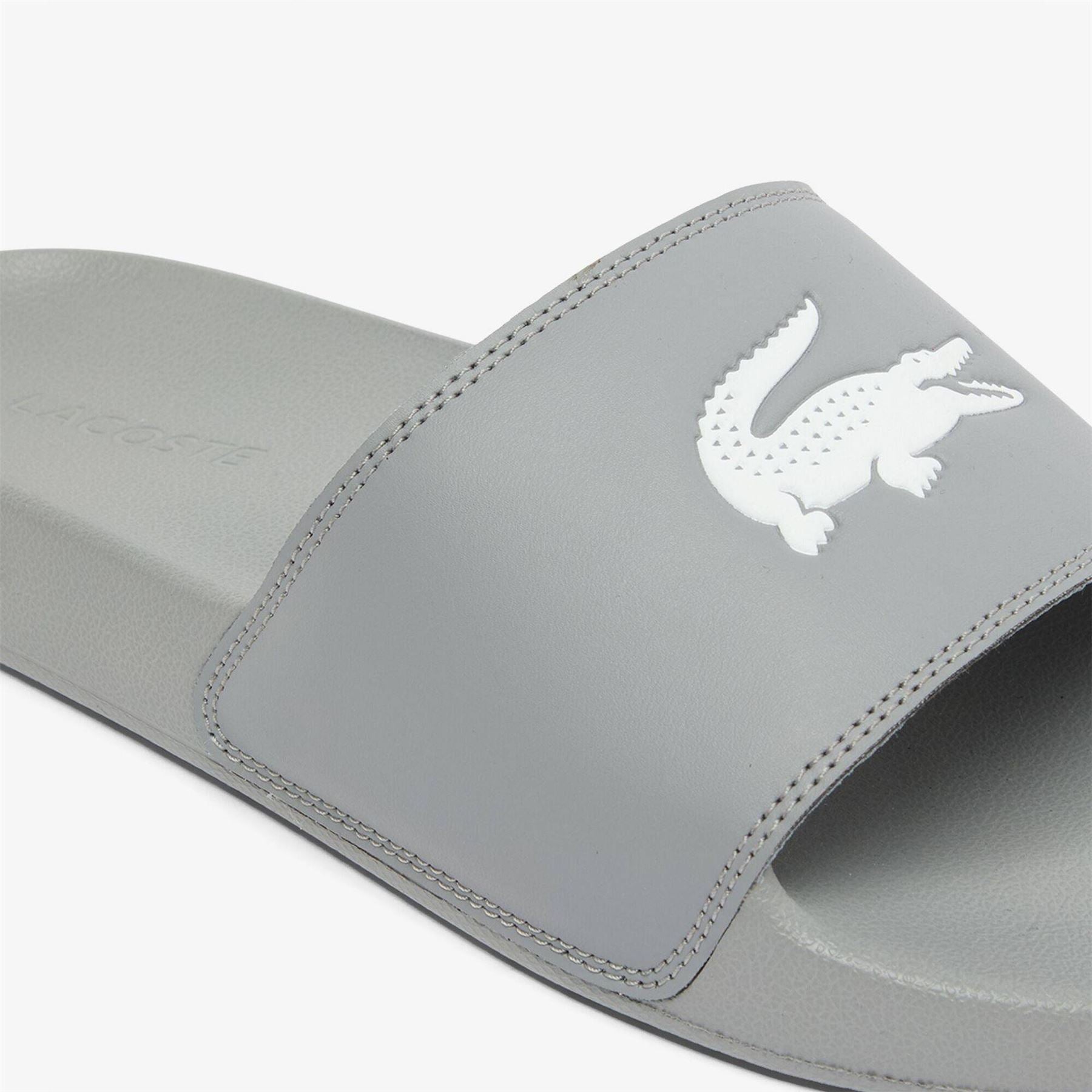 Lacoste Serve Crocodile Print Slide Mules