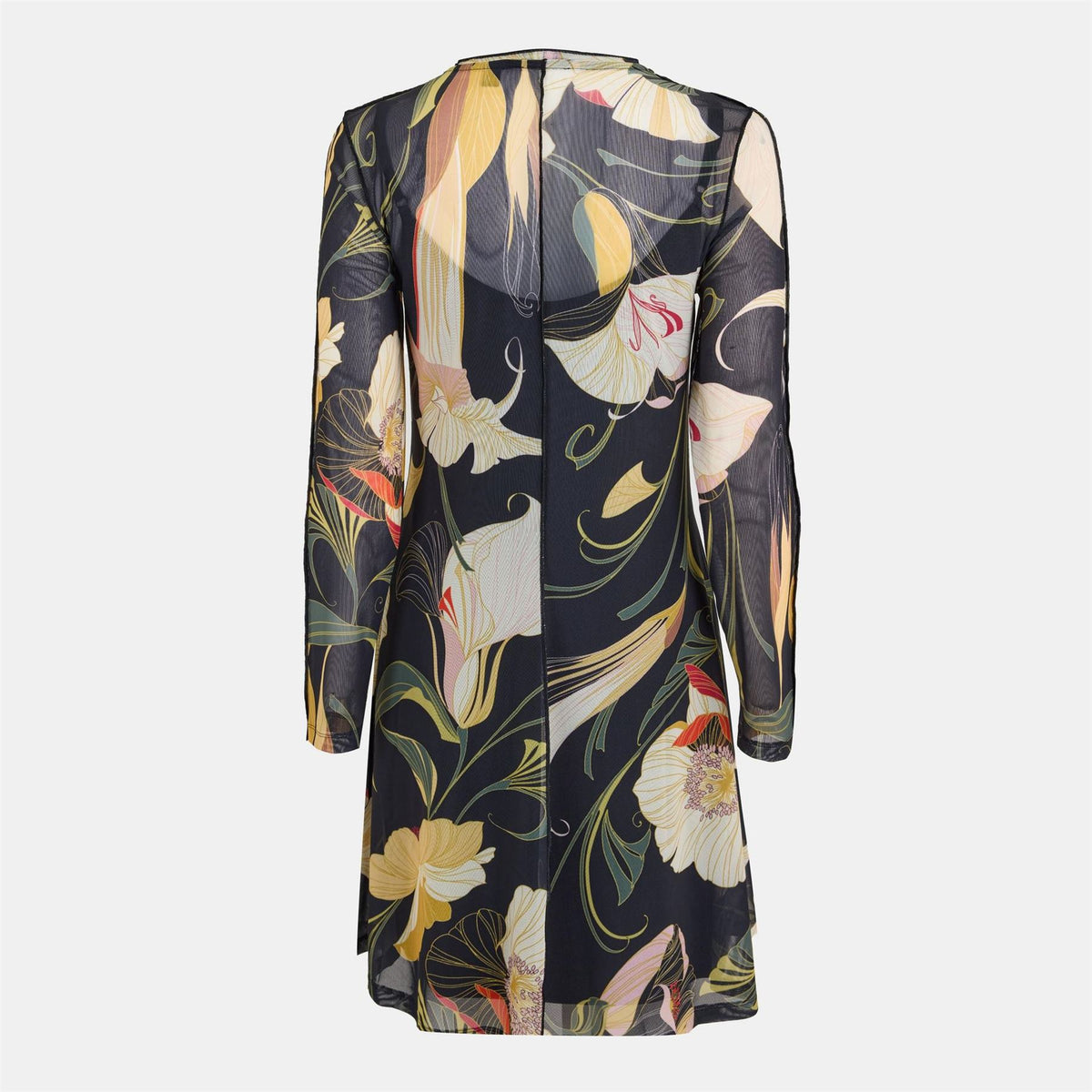 Ted Baker Plain Crew Neck Long Sleeve Mini Dress