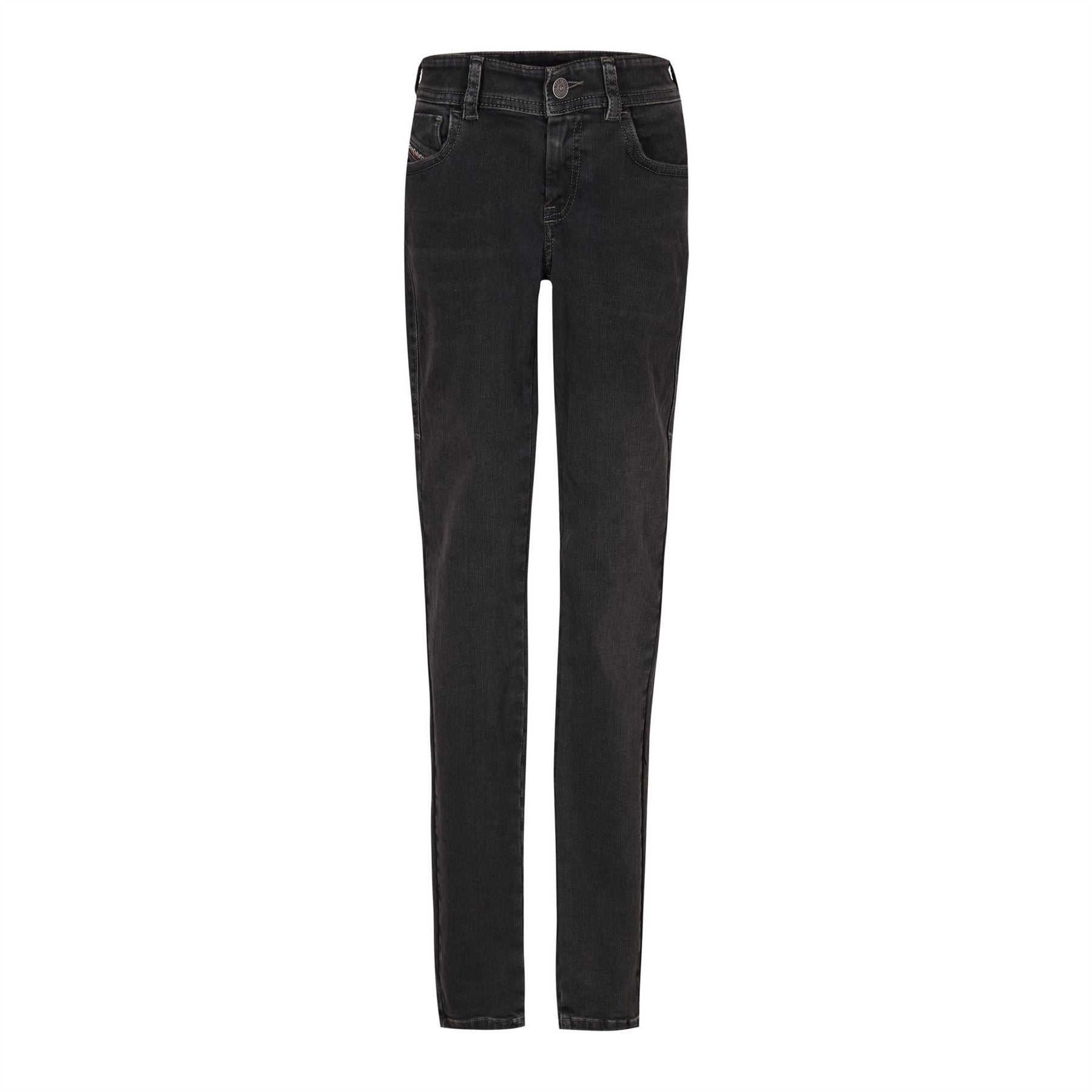Diesel Mid Rise Straight Leg Jeans