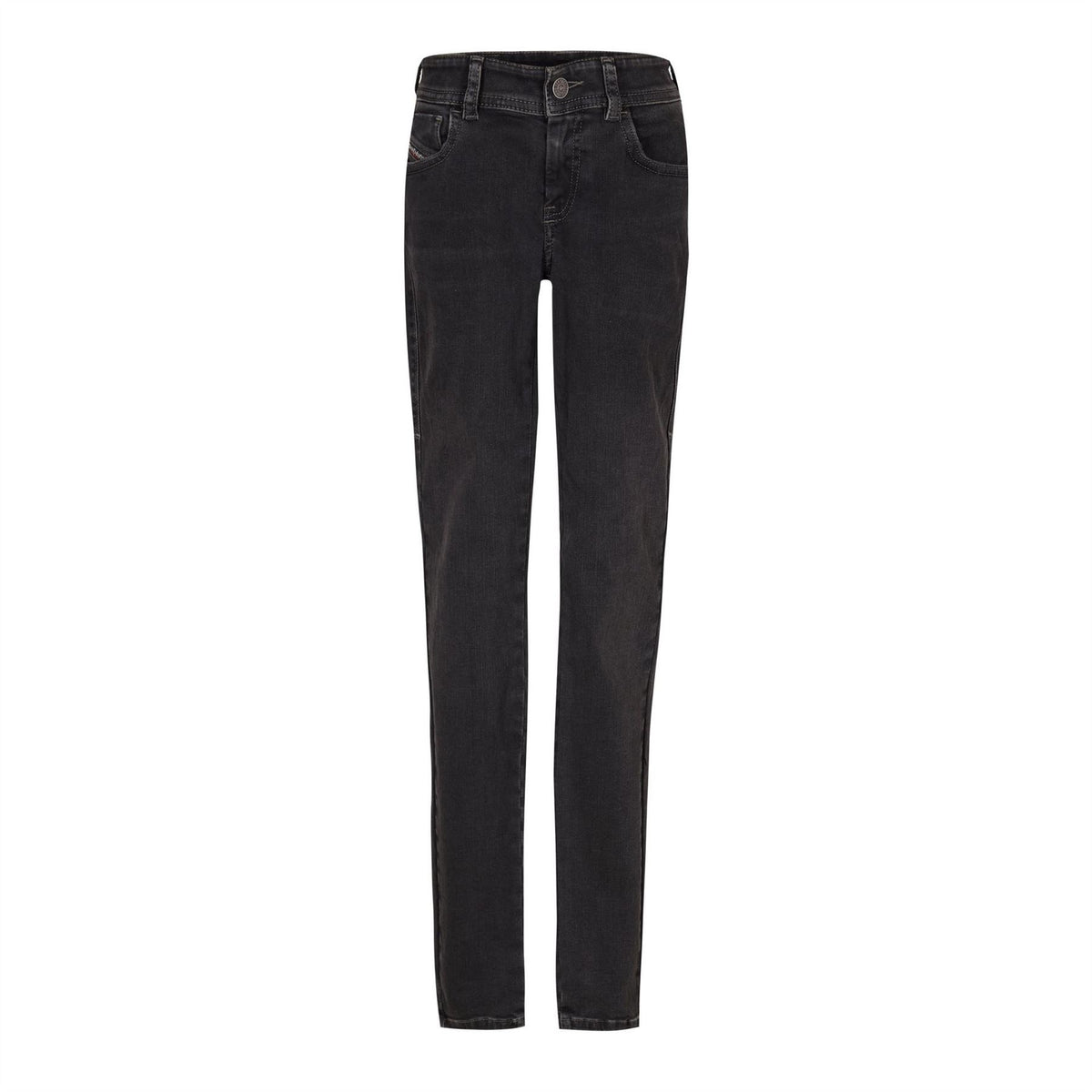 Diesel Mid Rise Straight Leg Jeans
