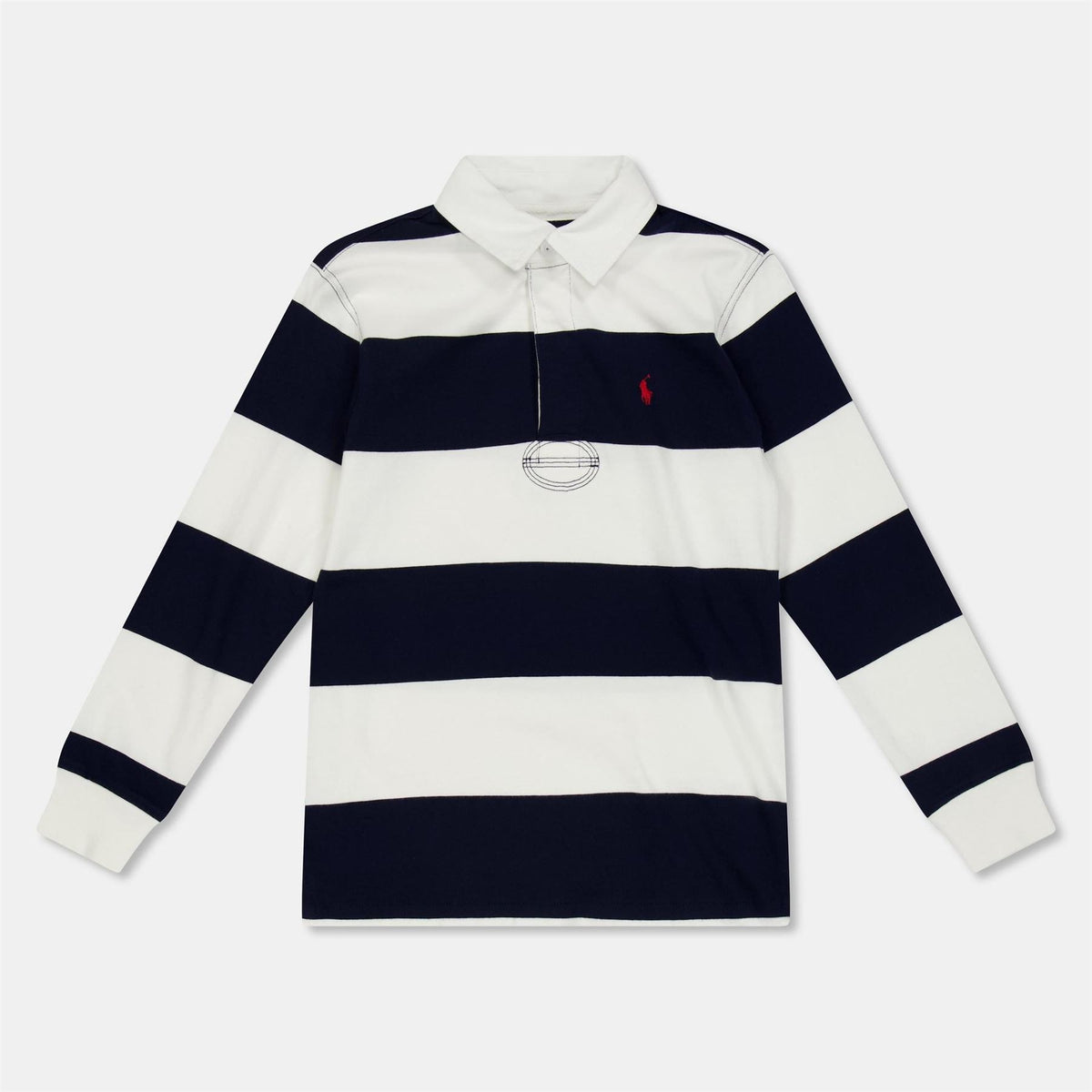 Polo Ralph Lauren Striped Collared Long Sleeve Rugby Shirt
