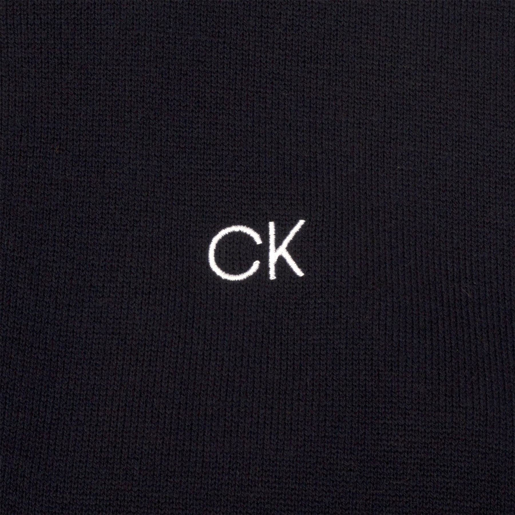 Calvin Klein Golf Embroidered Zip Neck Raglan Sleeve Sweatshirt