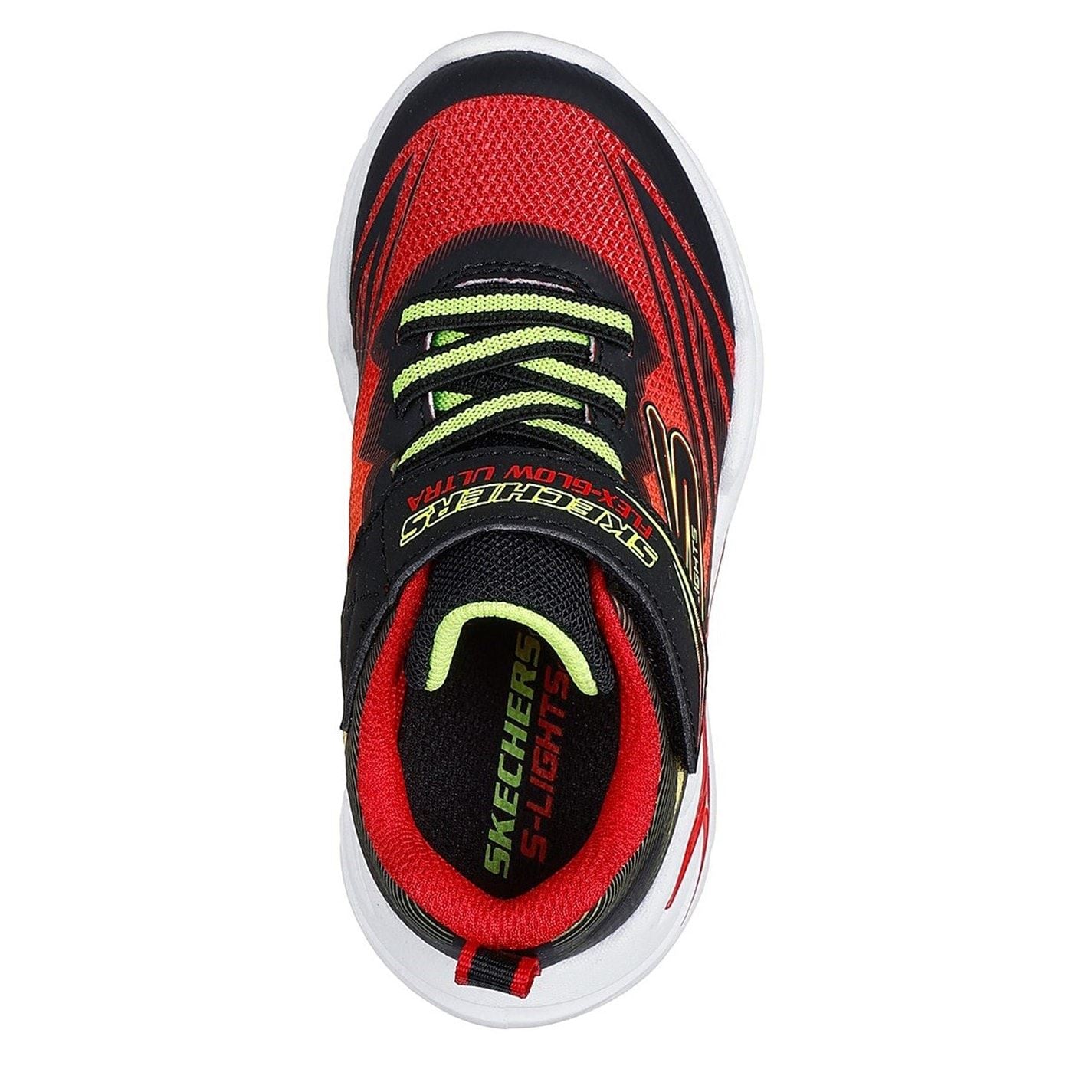 Skechers Boys Lighted Graphic Print Round Toe Trainers
