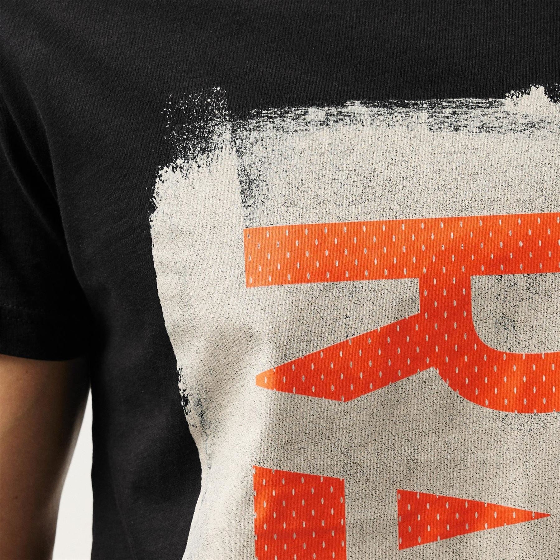 G Star Painted Lettering Crew Neck T-Shirt