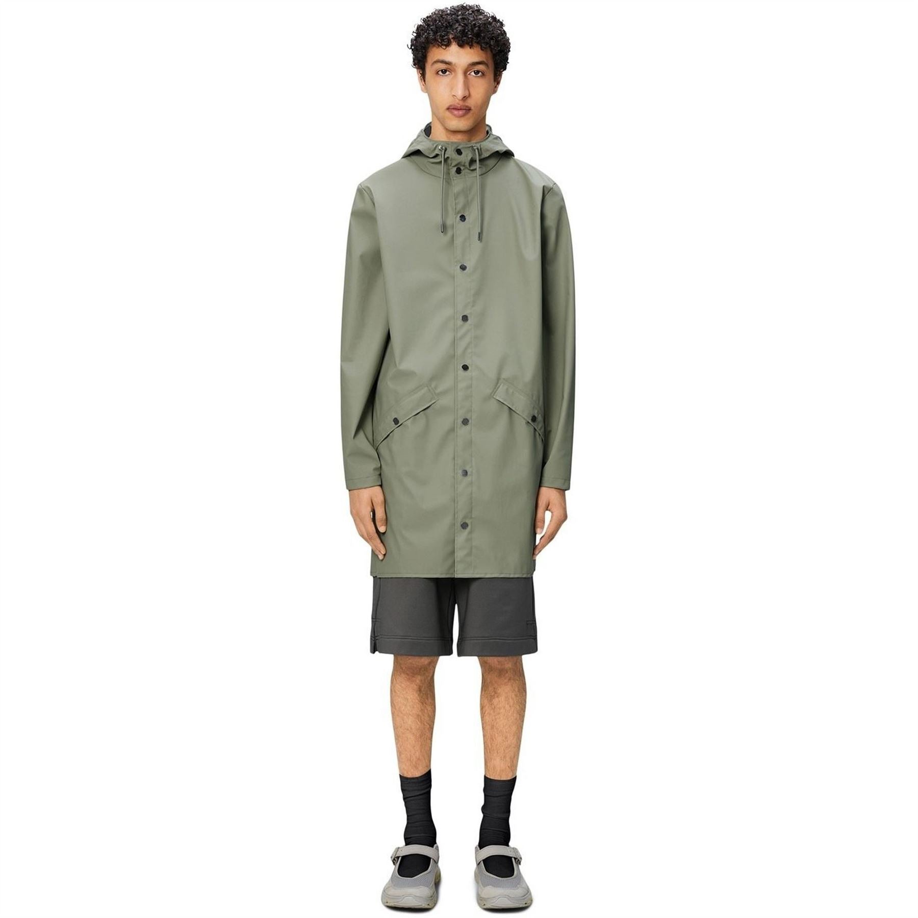 Rains Adults Waterproof Hooded Long Sleeve Rain Anorak