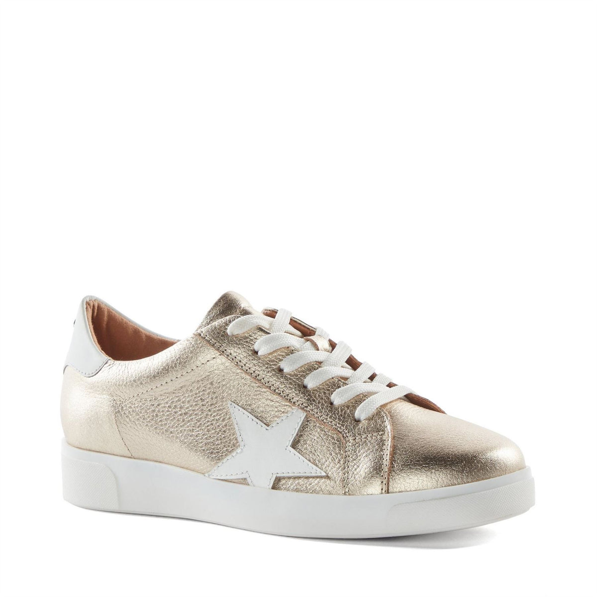 Dune London Lo Edriss LD99 Star Patterned Canvas Low Top Sneakers