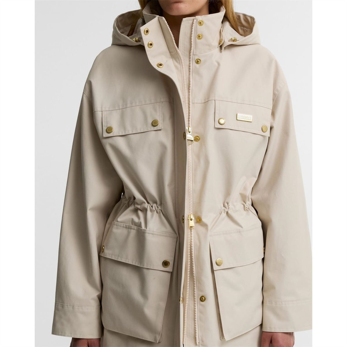 Barbour International Molina Cotton Full Zip Showerproof Anorak