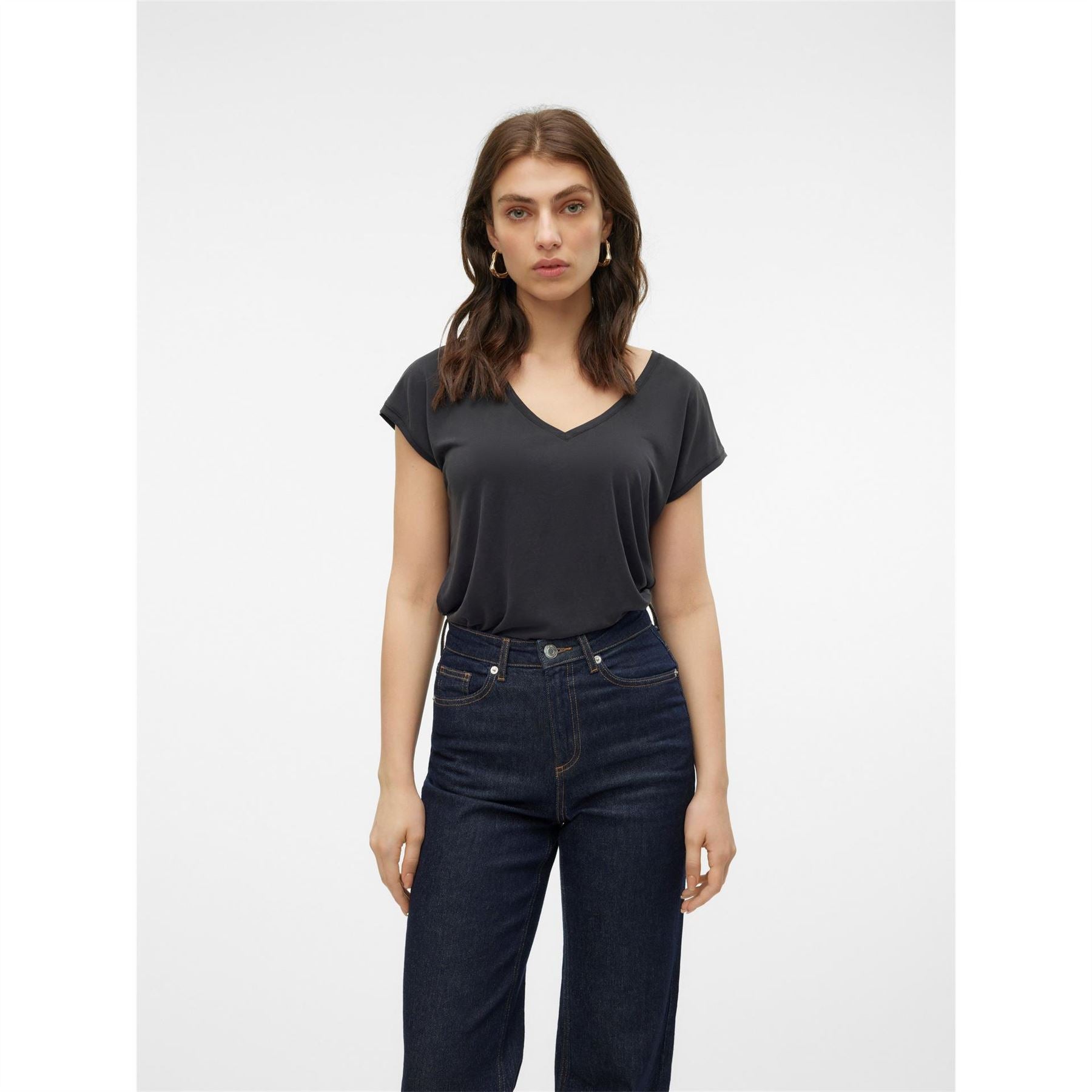 Vero Moda Filli Short Sleeve V Neck Regular Fit T-Shirt
