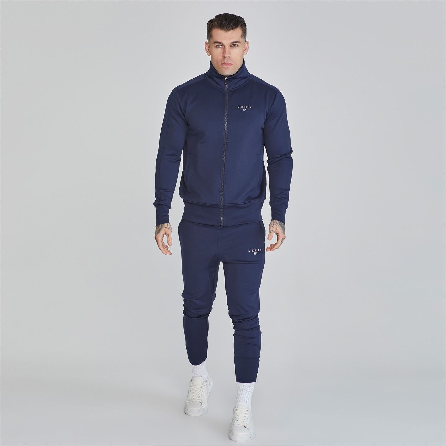 SikSilk Mens Tracksuit Top